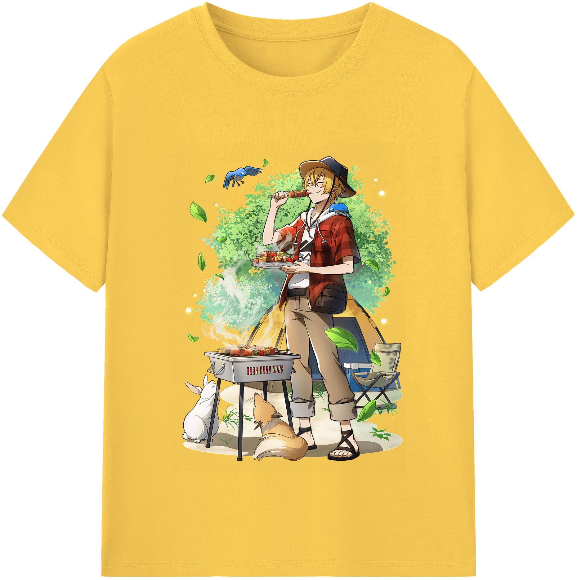 （画像用） 文豪ストレイドッグス Bungo Stray Dogs 綿100％半袖Tシャツ（フロントプリント）