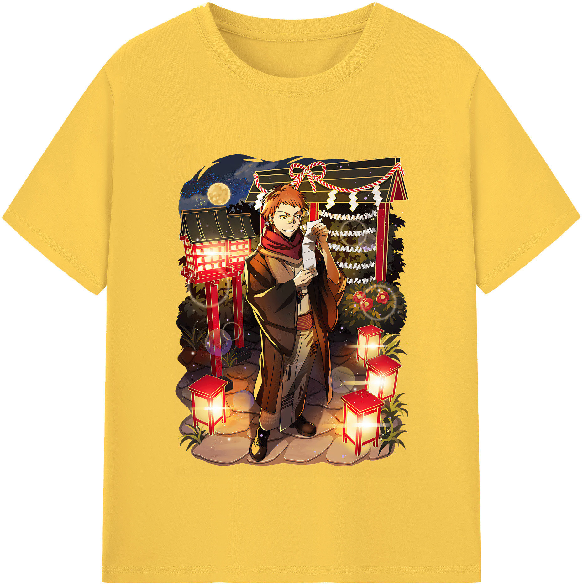（画像用） 文豪ストレイドッグス Bungo Stray Dogs 綿100％半袖Tシャツ（フロントプリント）