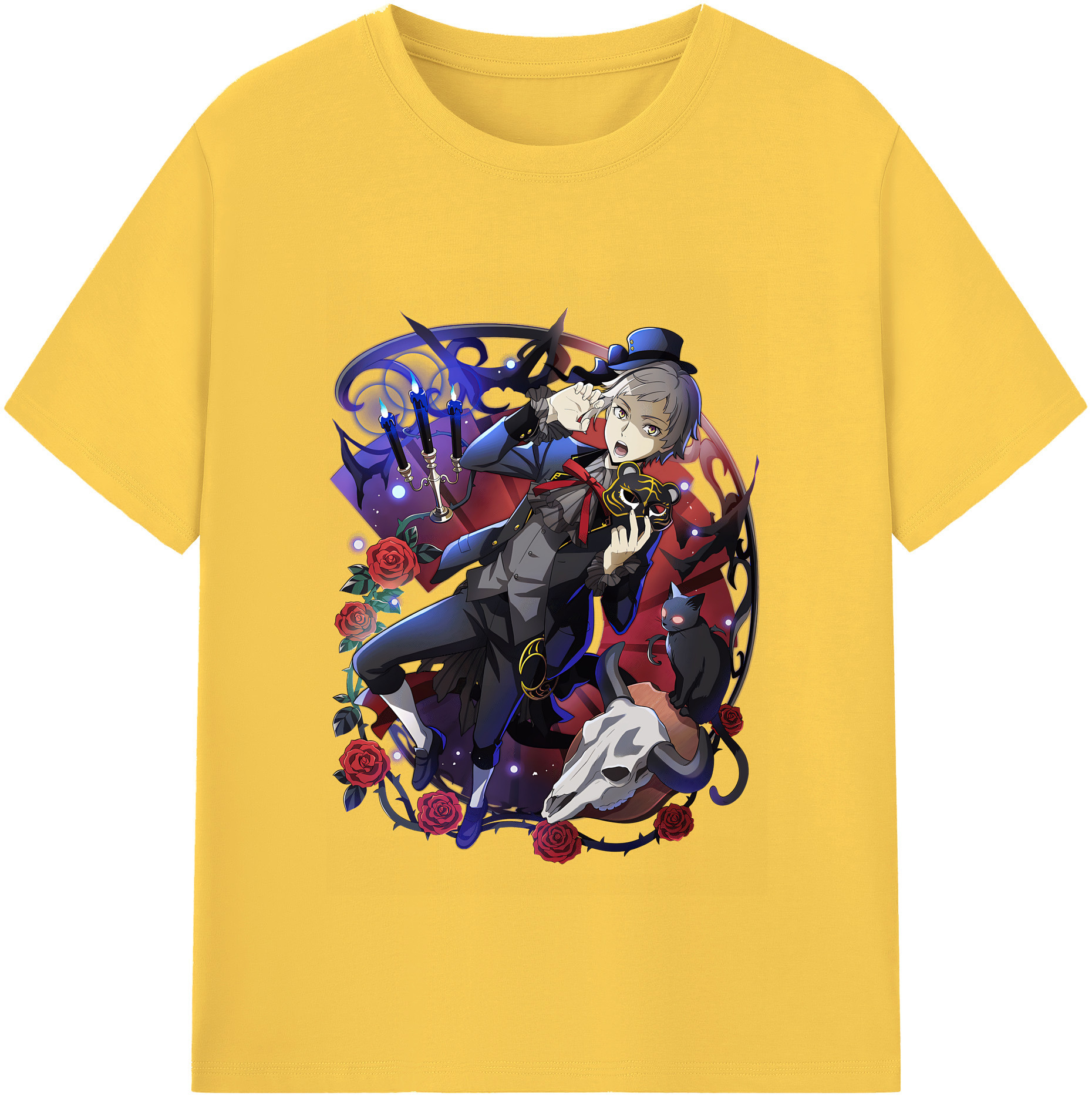 （画像用） 文豪ストレイドッグス Bungo Stray Dogs 綿100％半袖Tシャツ（フロントプリント）