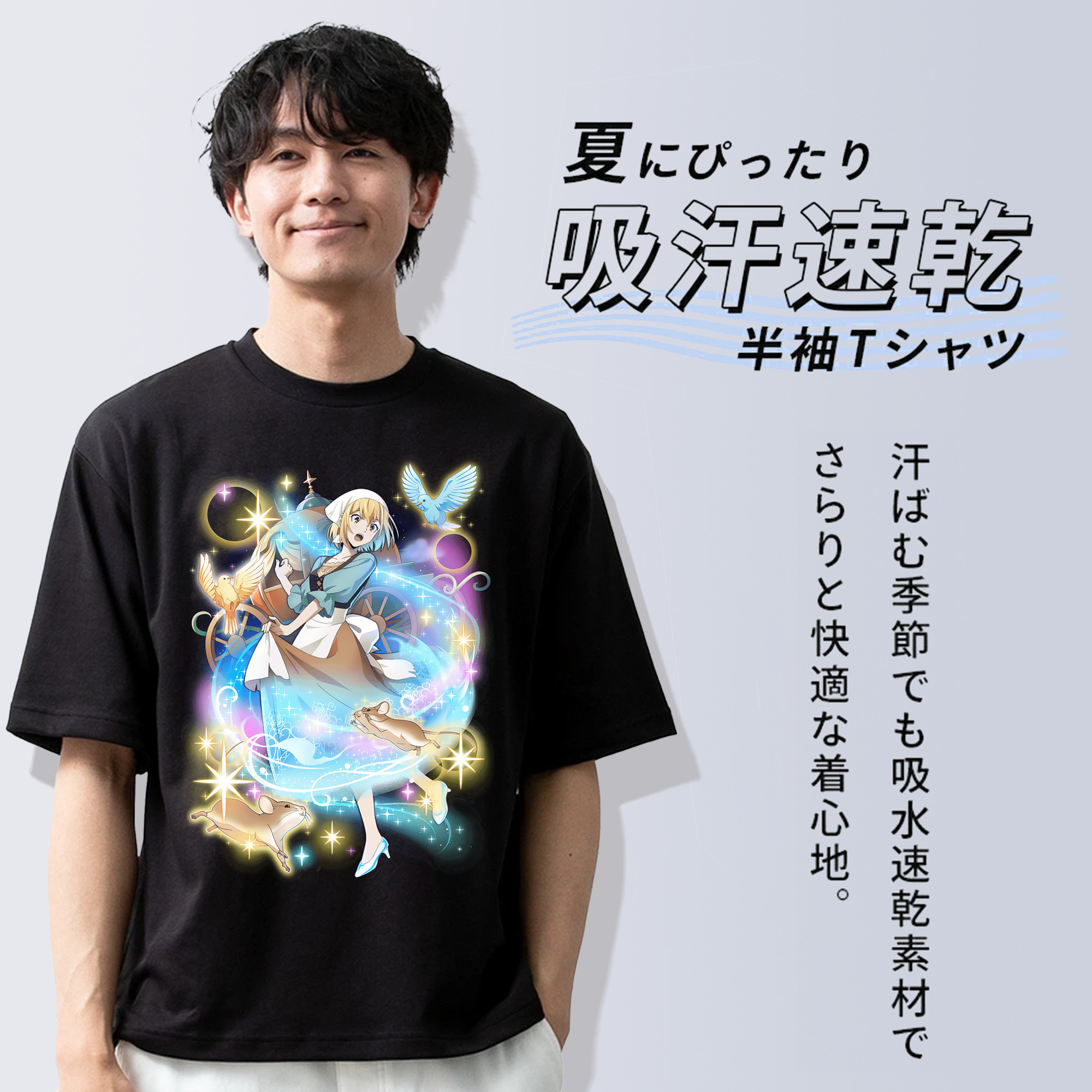 文豪ストレイドッグス Bungo Stray Dogs 綿100％半袖Tシャツ（フロントプリント）