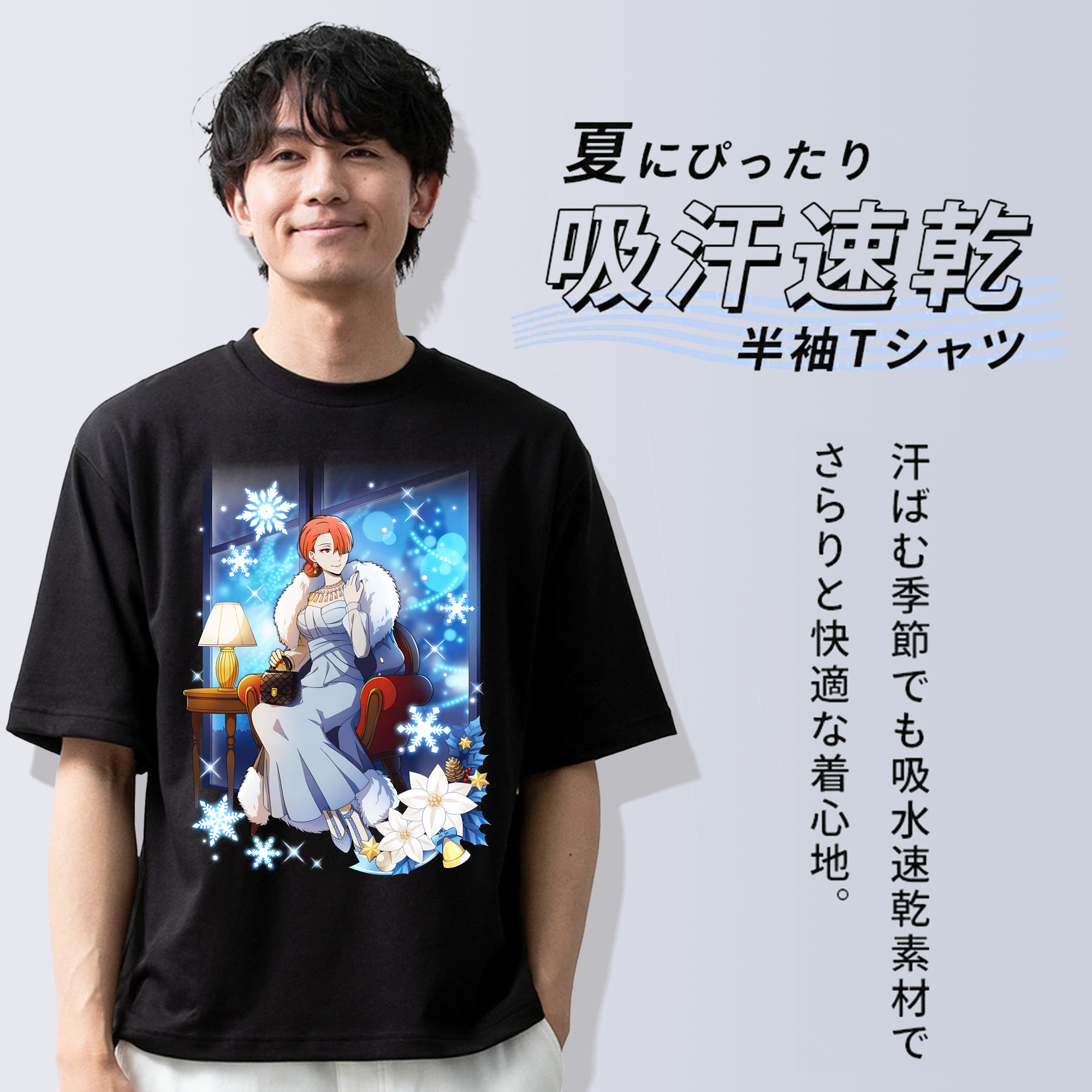 文豪ストレイドッグス Bungo Stray Dogs 綿100％半袖Tシャツ（フロントプリント）