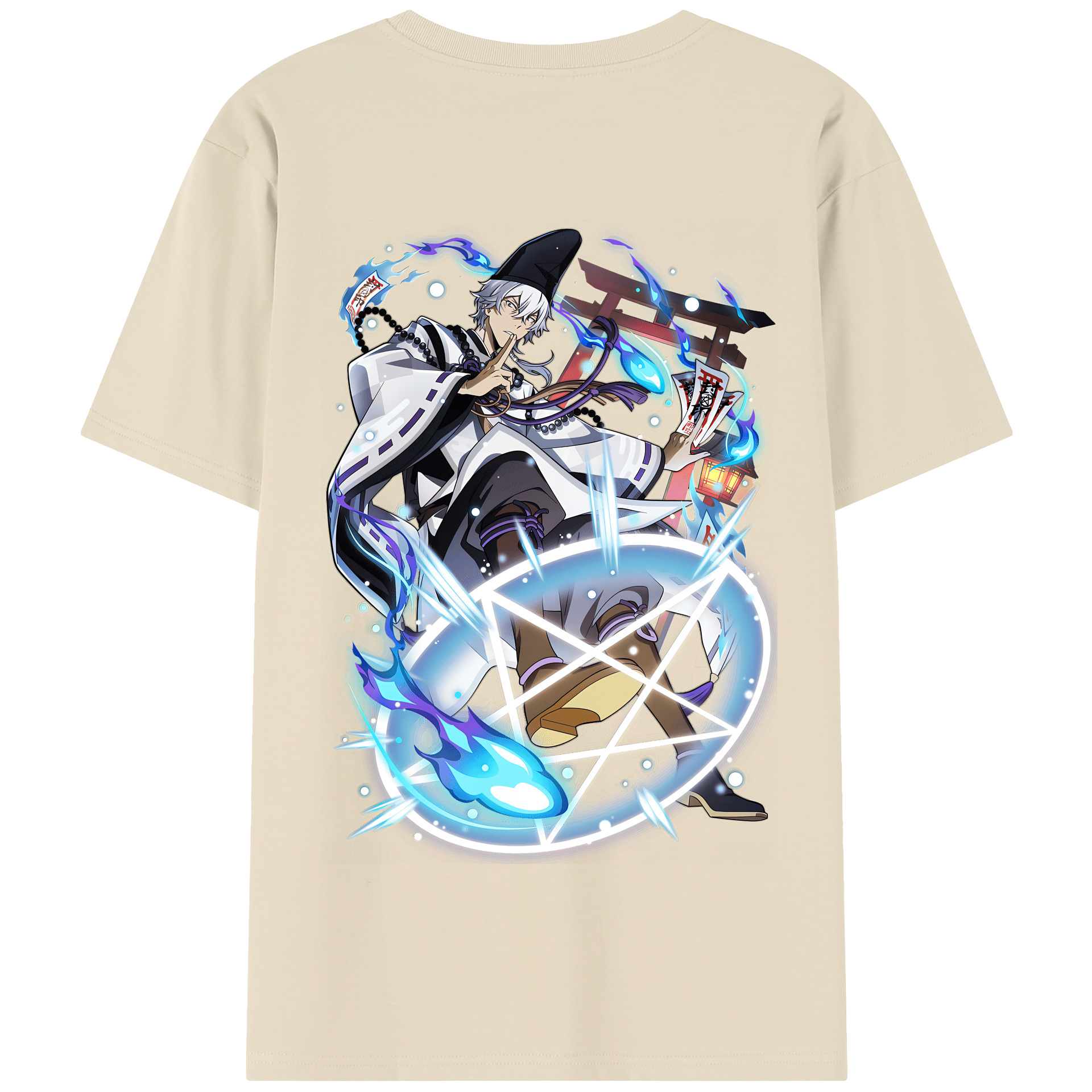 （画像用） 文豪ストレイドッグス Bungo Stray Dogs 綿100％半袖Tシャツ（背面プリント）