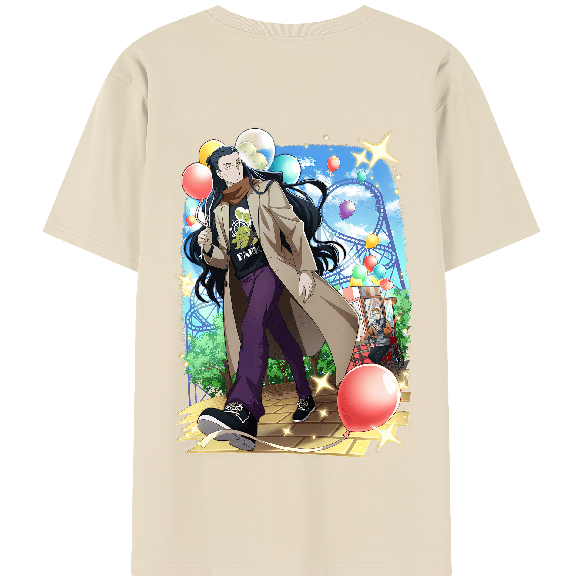 （画像用） 文豪ストレイドッグス Bungo Stray Dogs 綿100％半袖Tシャツ（背面プリント）