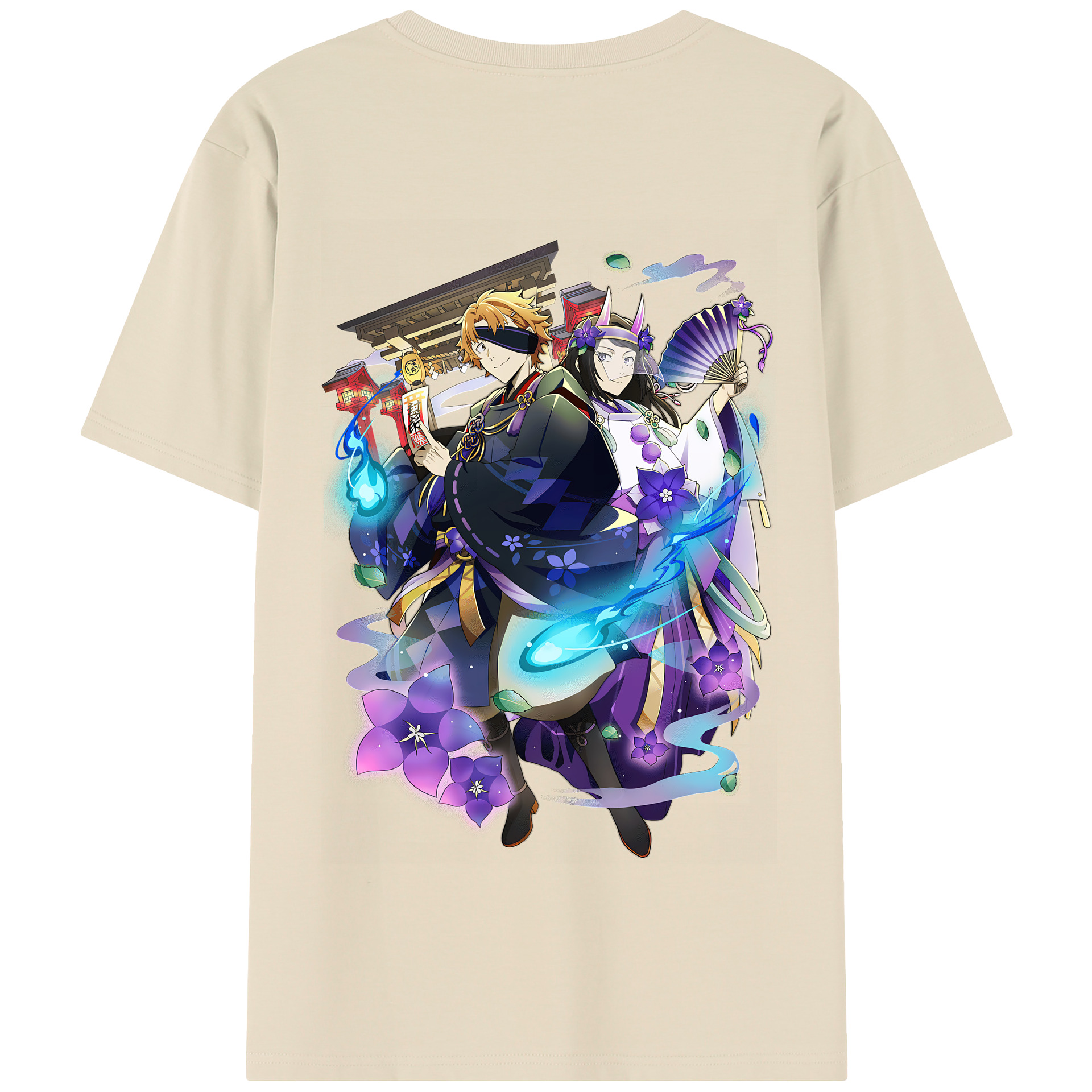 （画像用） 文豪ストレイドッグス Bungo Stray Dogs 綿100％半袖Tシャツ（背面プリント）