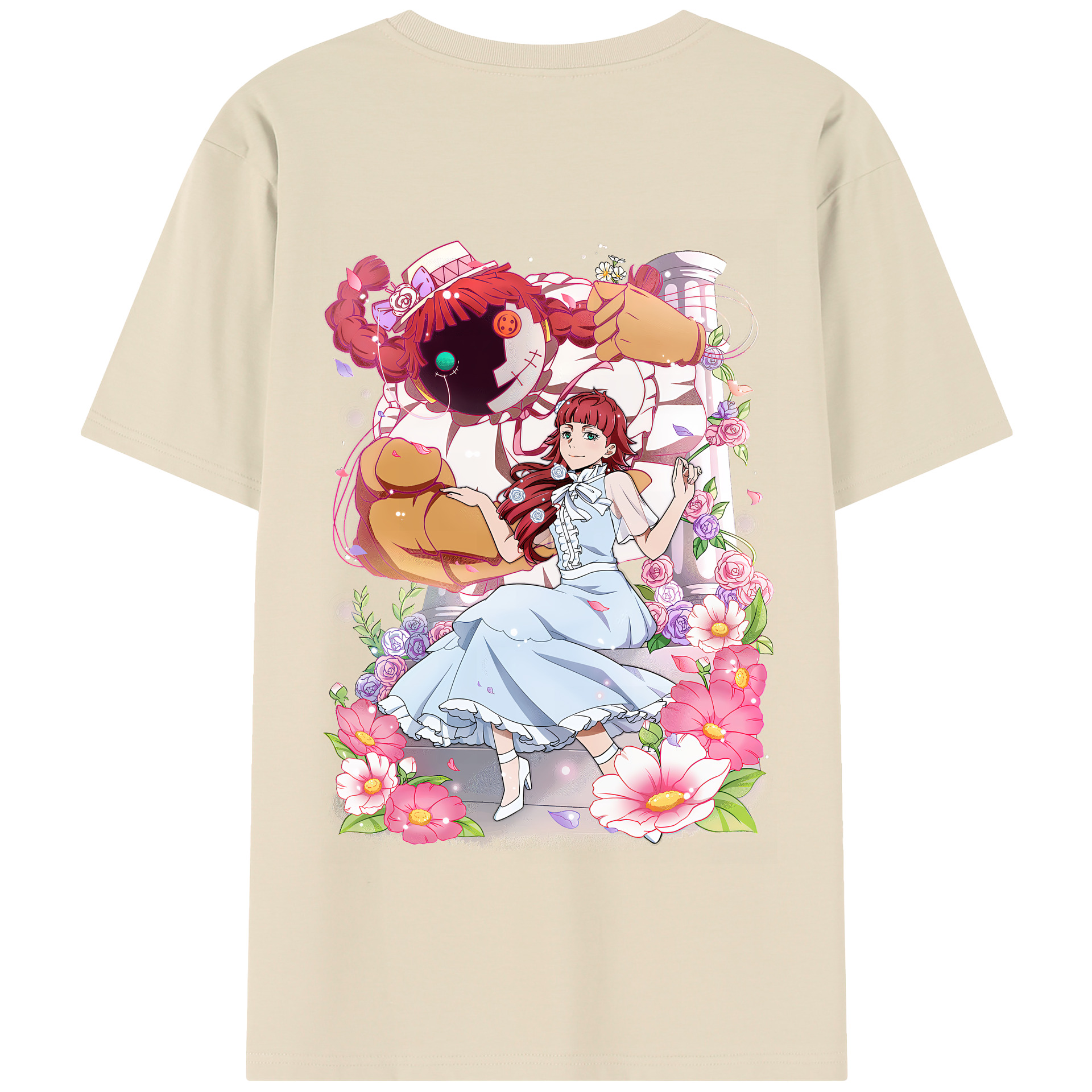 （画像用） 文豪ストレイドッグス Bungo Stray Dogs 綿100％半袖Tシャツ（背面プリント）