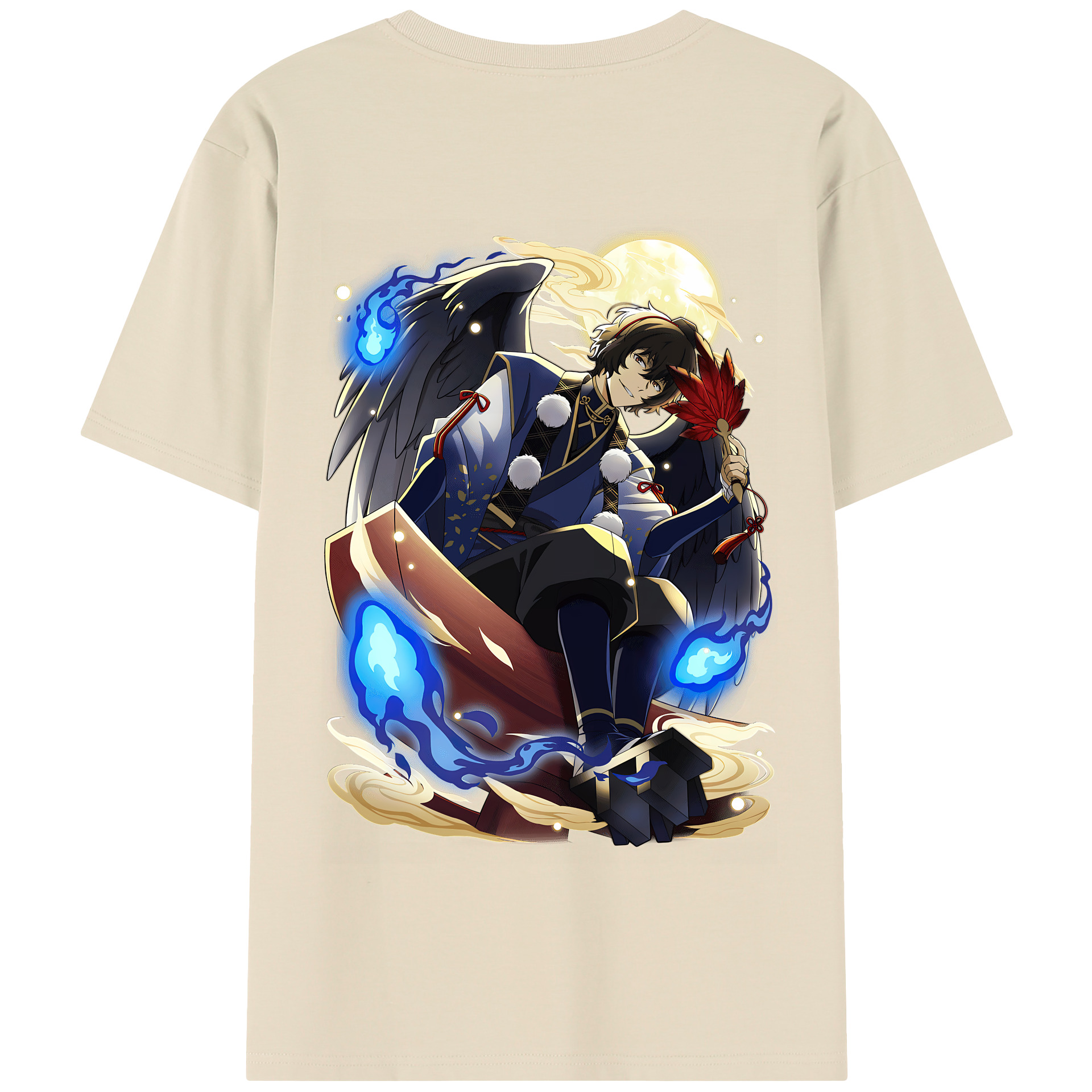（画像用） 文豪ストレイドッグス Bungo Stray Dogs 綿100％半袖Tシャツ（背面プリント）