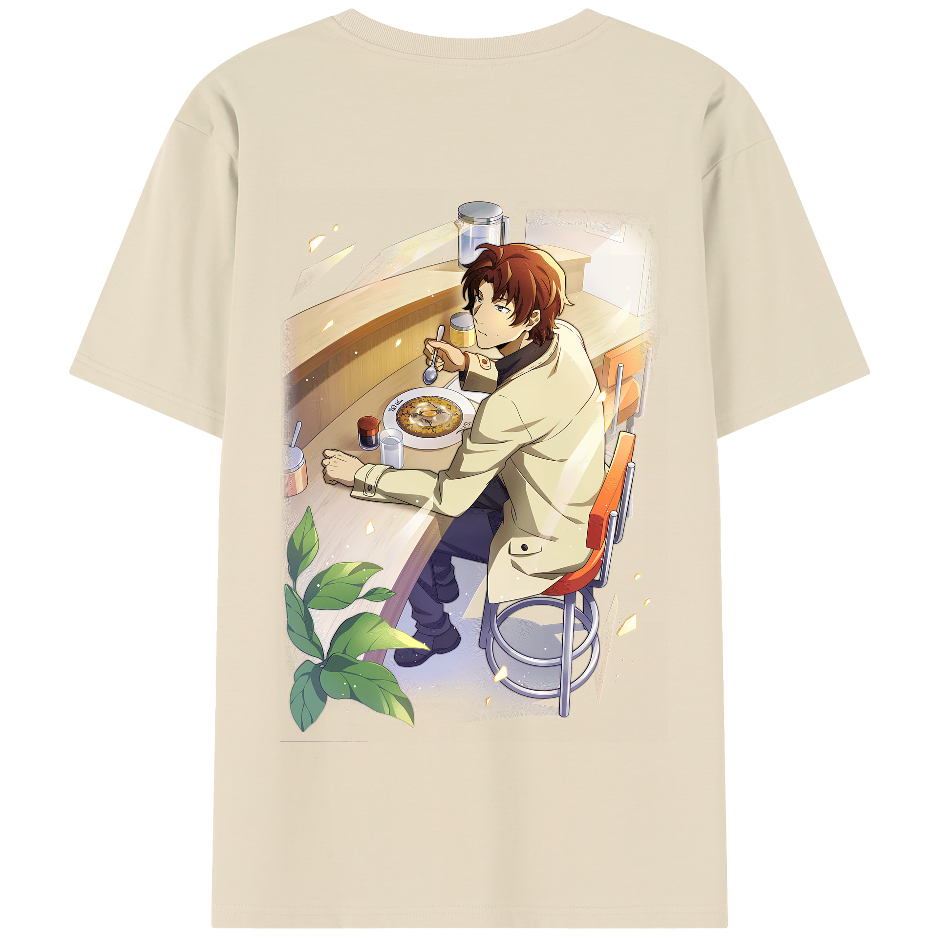 （画像用） 文豪ストレイドッグス Bungo Stray Dogs 綿100％半袖Tシャツ（背面プリント）