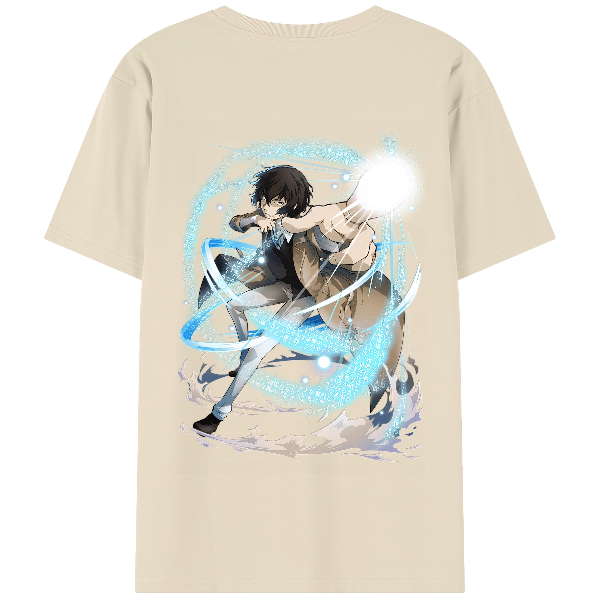 （画像用） 文豪ストレイドッグス Bungo Stray Dogs 綿100％半袖Tシャツ（背面プリント）