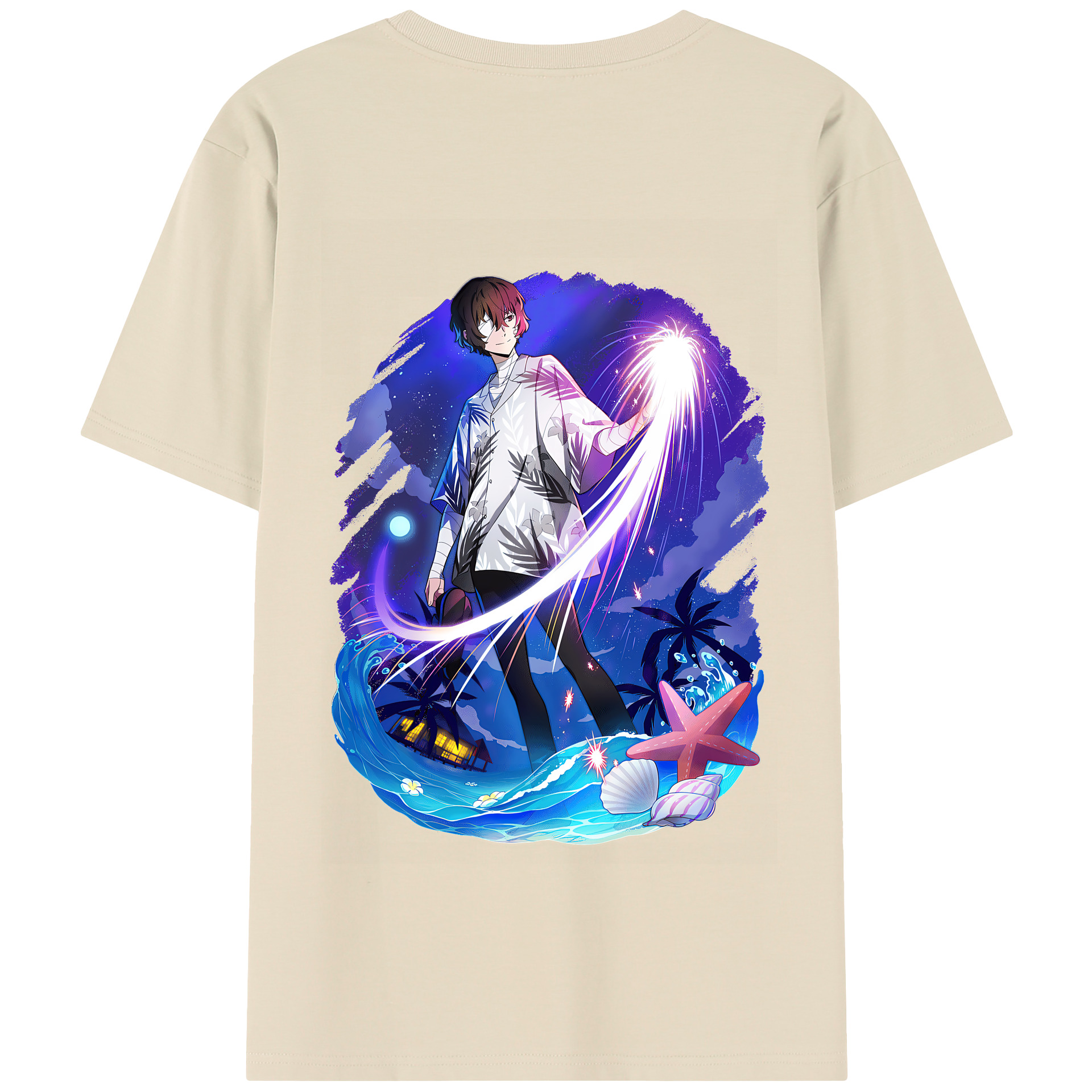 （画像用） 文豪ストレイドッグス Bungo Stray Dogs 綿100％半袖Tシャツ（背面プリント）