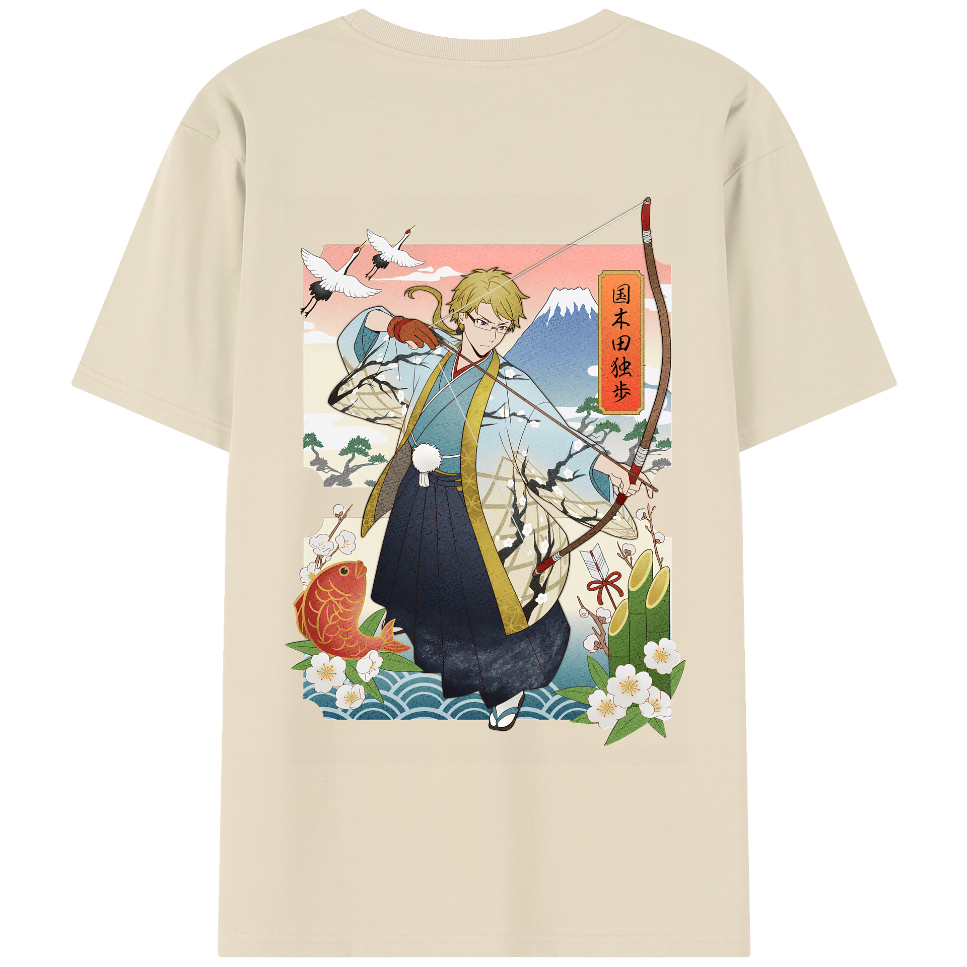 （画像用） 文豪ストレイドッグス Bungo Stray Dogs 綿100％半袖Tシャツ（背面プリント）