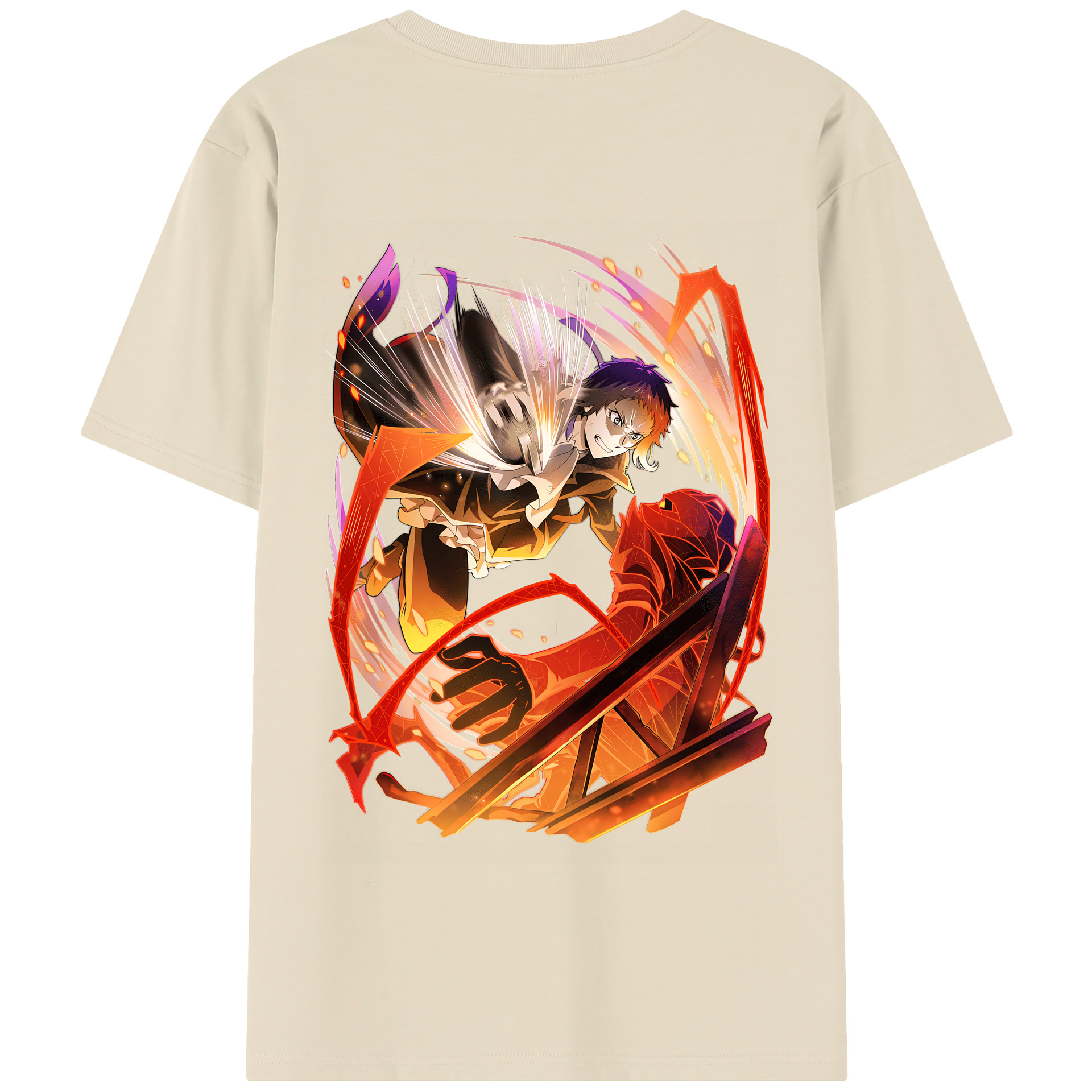 （画像用） 文豪ストレイドッグス Bungo Stray Dogs 綿100％半袖Tシャツ（背面プリント）