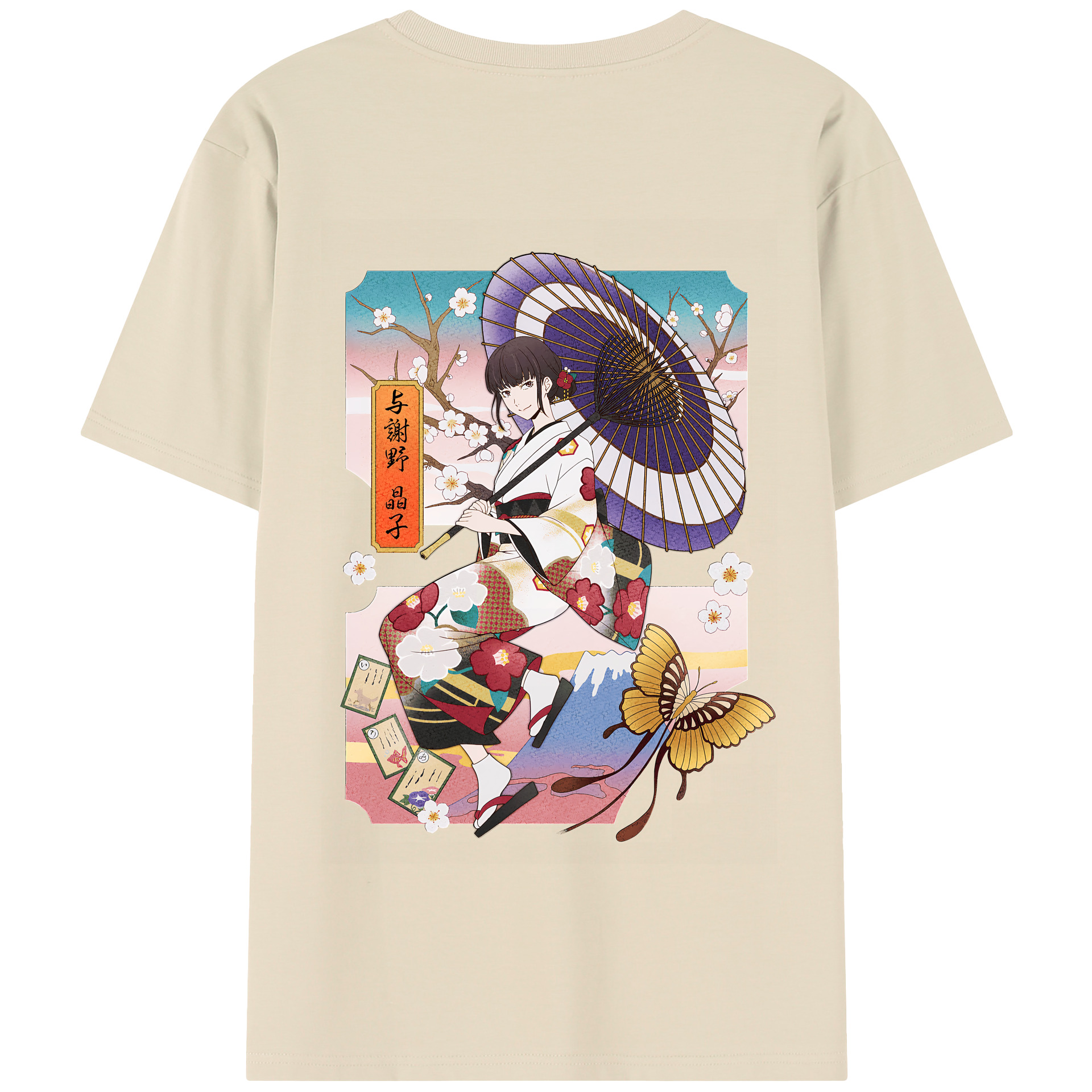 （画像用） 文豪ストレイドッグス Bungo Stray Dogs 綿100％半袖Tシャツ（背面プリント）
