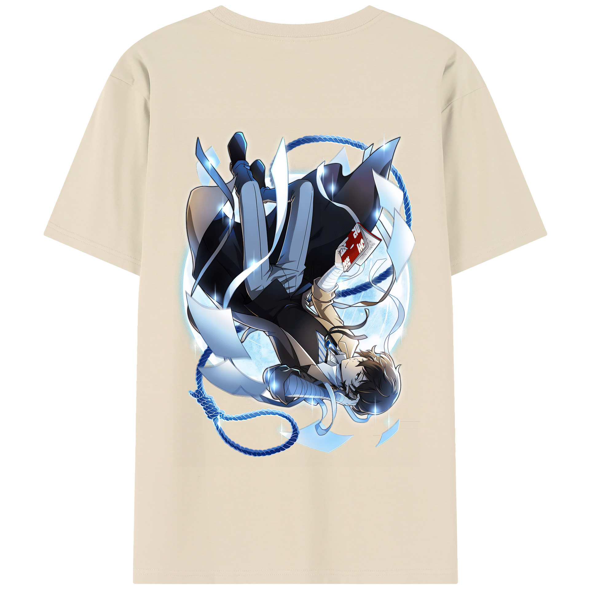 （画像用） 文豪ストレイドッグス Bungo Stray Dogs 綿100％半袖Tシャツ（背面プリント）