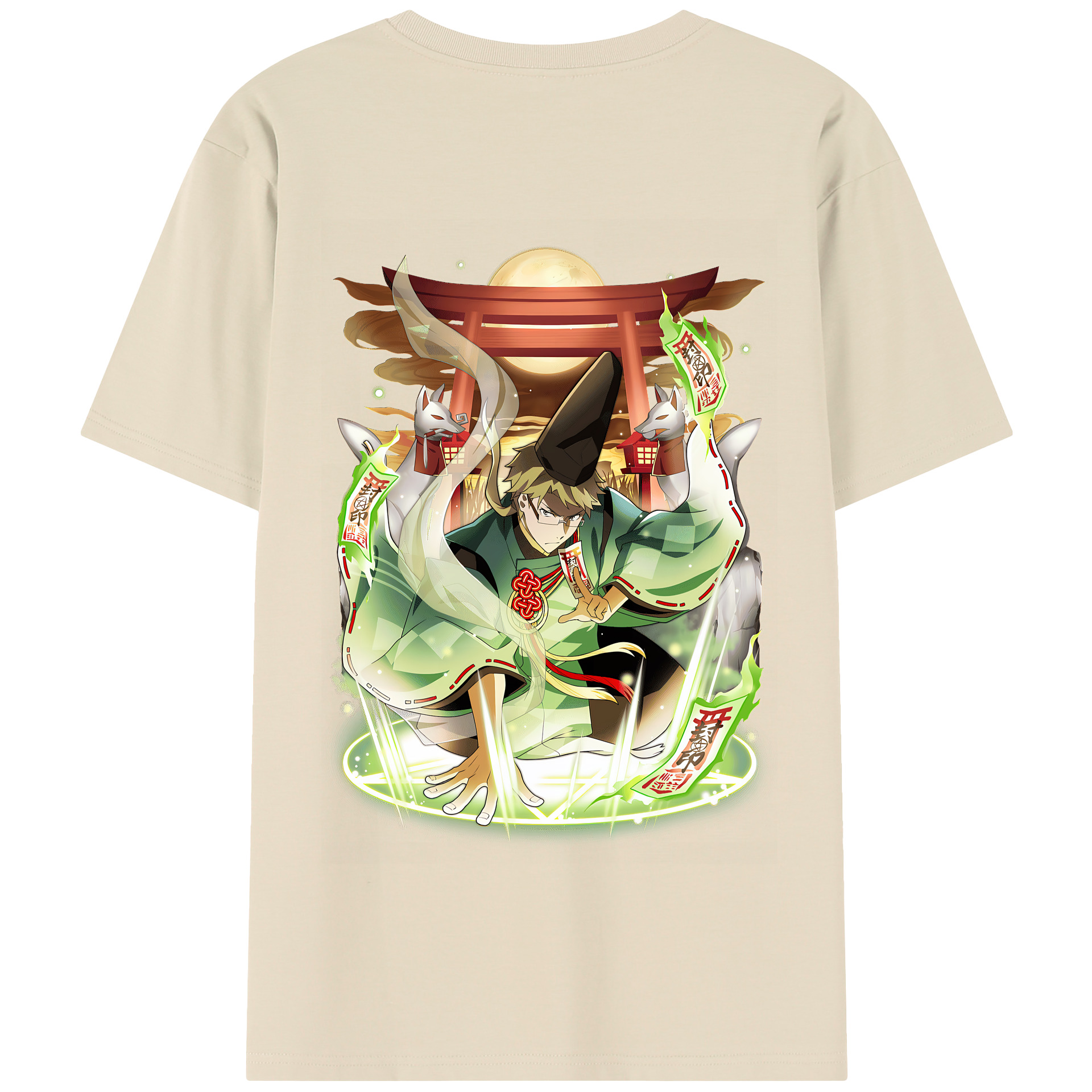 （画像用） 文豪ストレイドッグス Bungo Stray Dogs 綿100％半袖Tシャツ（背面プリント）