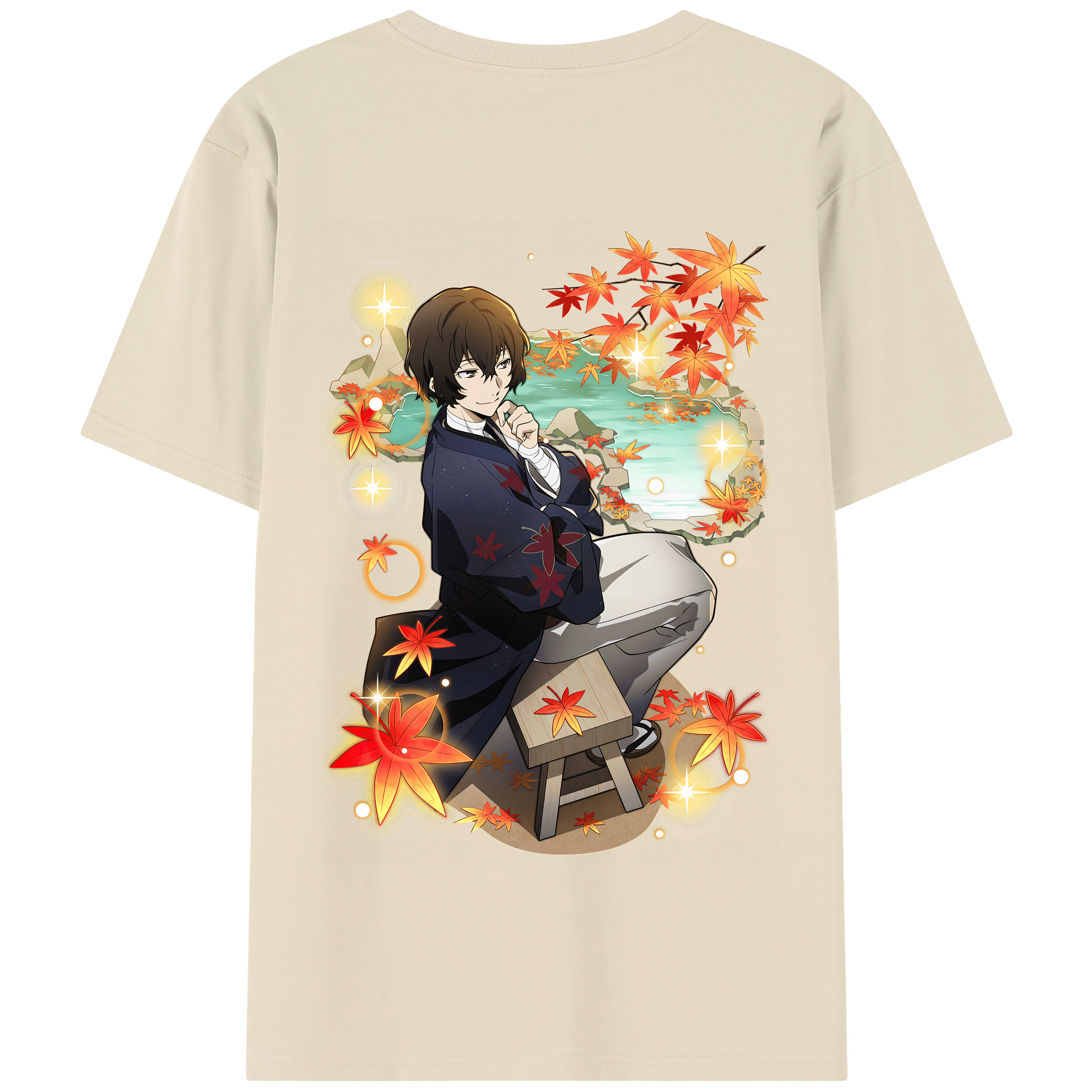 （画像用） 文豪ストレイドッグス Bungo Stray Dogs 綿100％半袖Tシャツ（背面プリント）