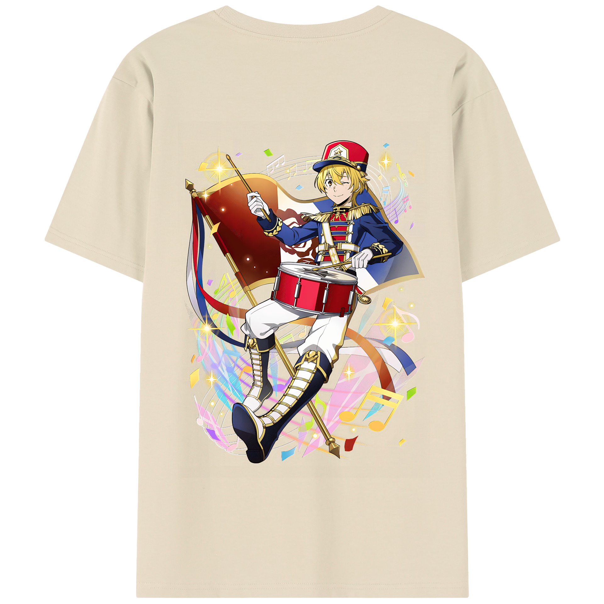 （画像用） 文豪ストレイドッグス Bungo Stray Dogs 綿100％半袖Tシャツ（背面プリント）