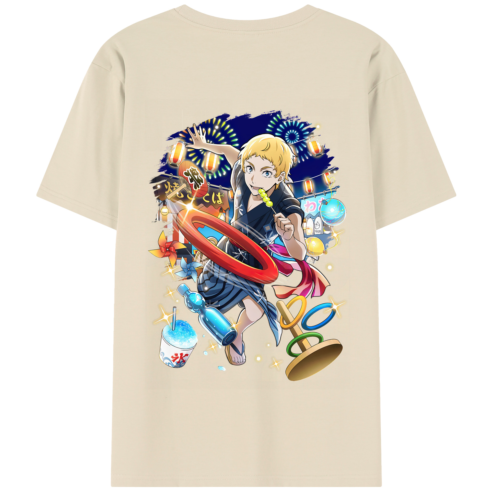（画像用） 文豪ストレイドッグス Bungo Stray Dogs 綿100％半袖Tシャツ（背面プリント）