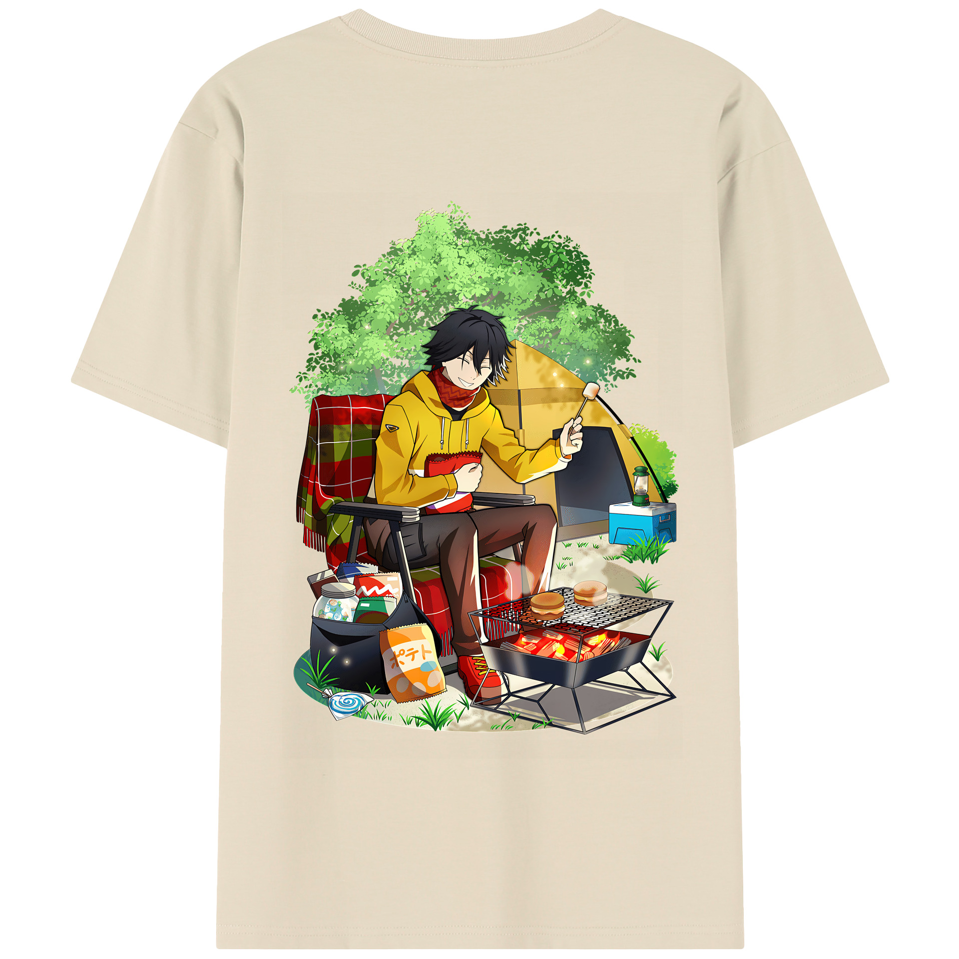 （画像用） 文豪ストレイドッグス Bungo Stray Dogs 綿100％半袖Tシャツ（背面プリント）