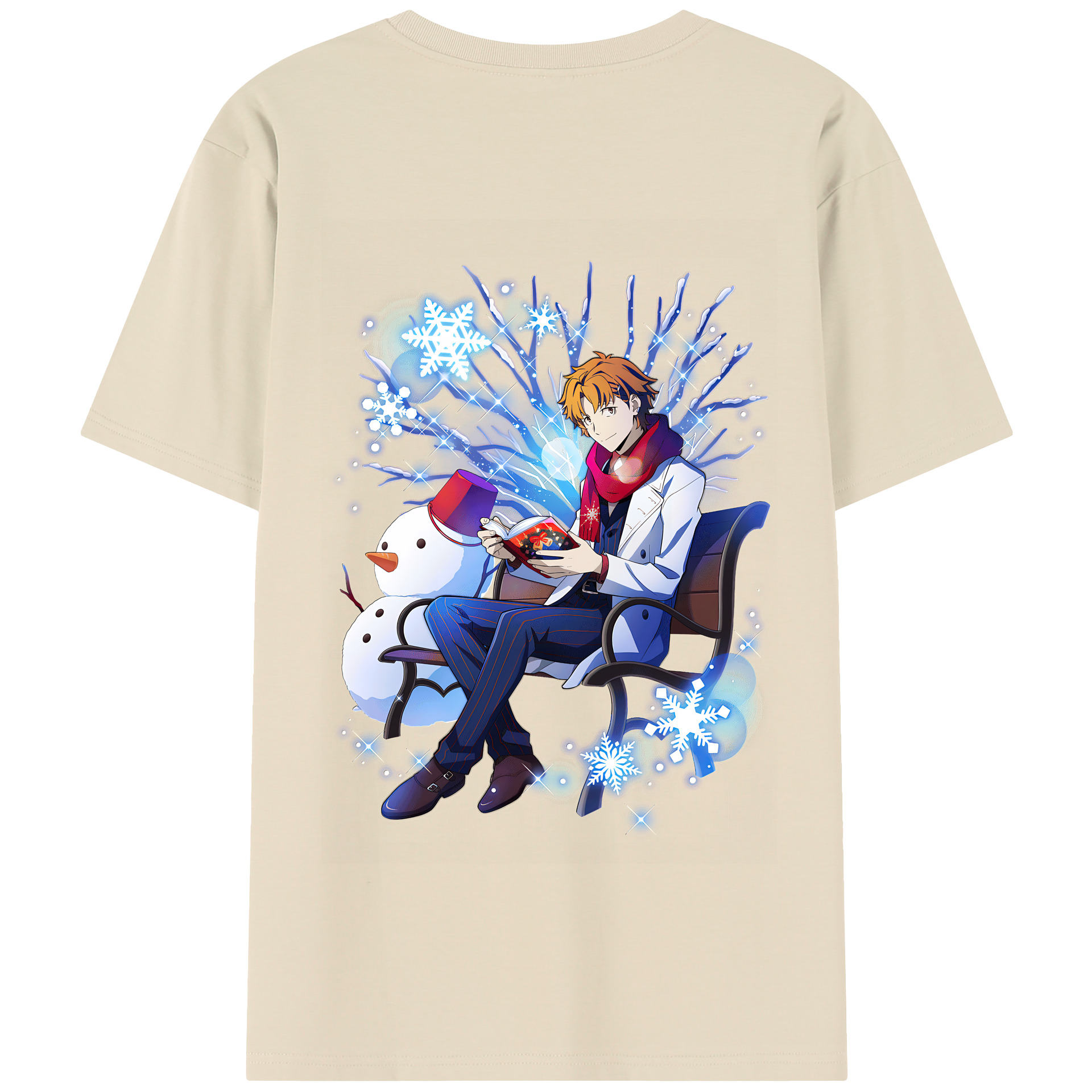 （画像用） 文豪ストレイドッグス Bungo Stray Dogs 綿100％半袖Tシャツ（背面プリント）