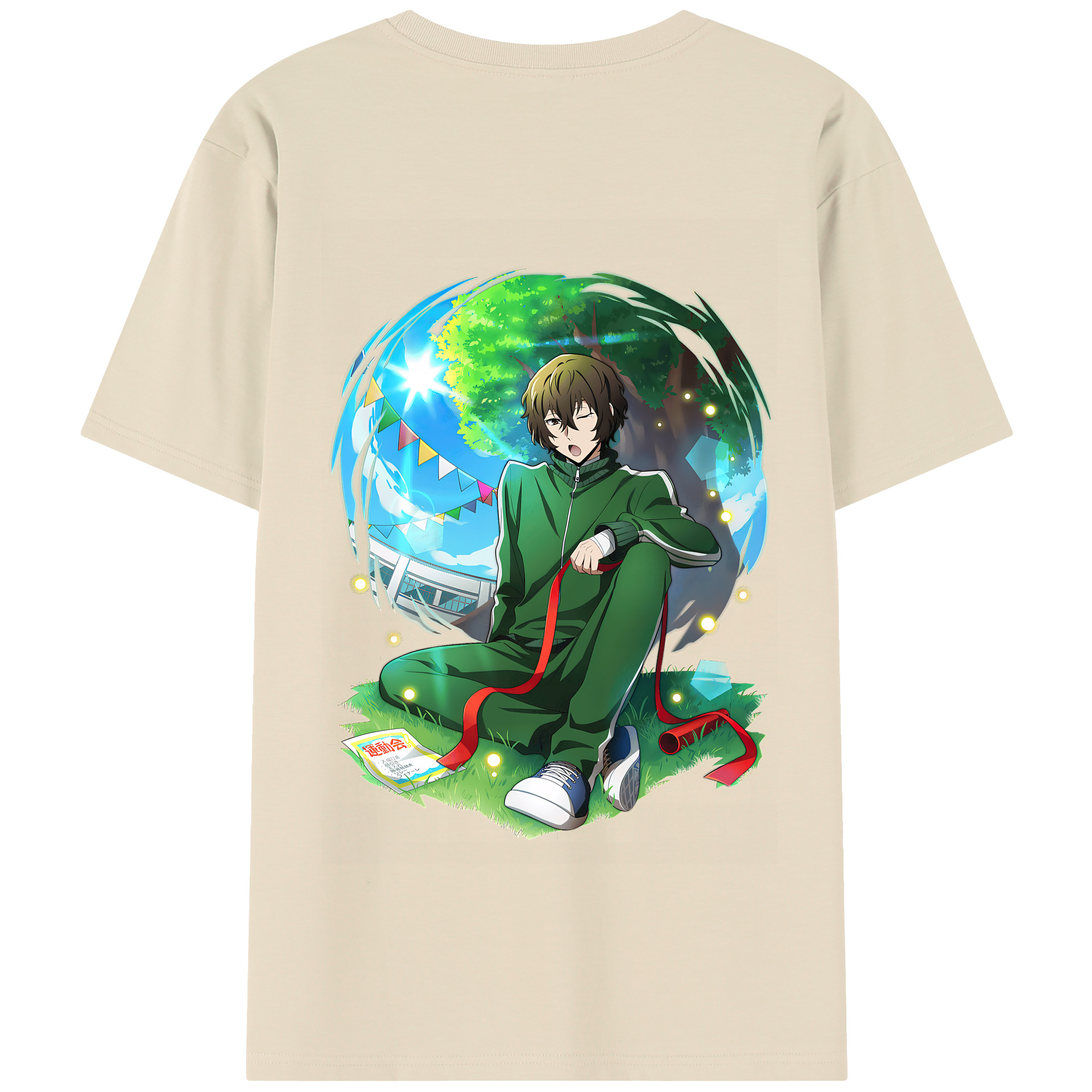 （画像用） 文豪ストレイドッグス Bungo Stray Dogs 綿100％半袖Tシャツ（背面プリント）