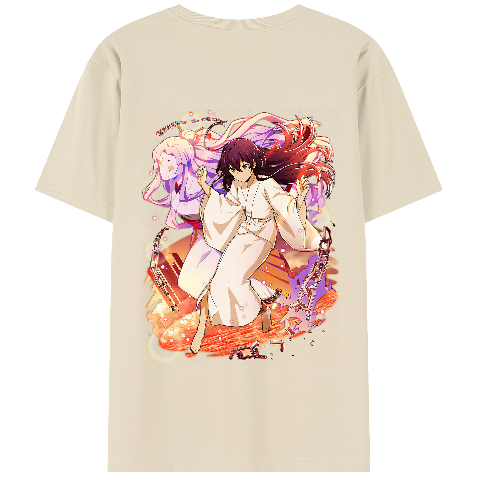 （画像用） 文豪ストレイドッグス Bungo Stray Dogs 綿100％半袖Tシャツ（背面プリント）