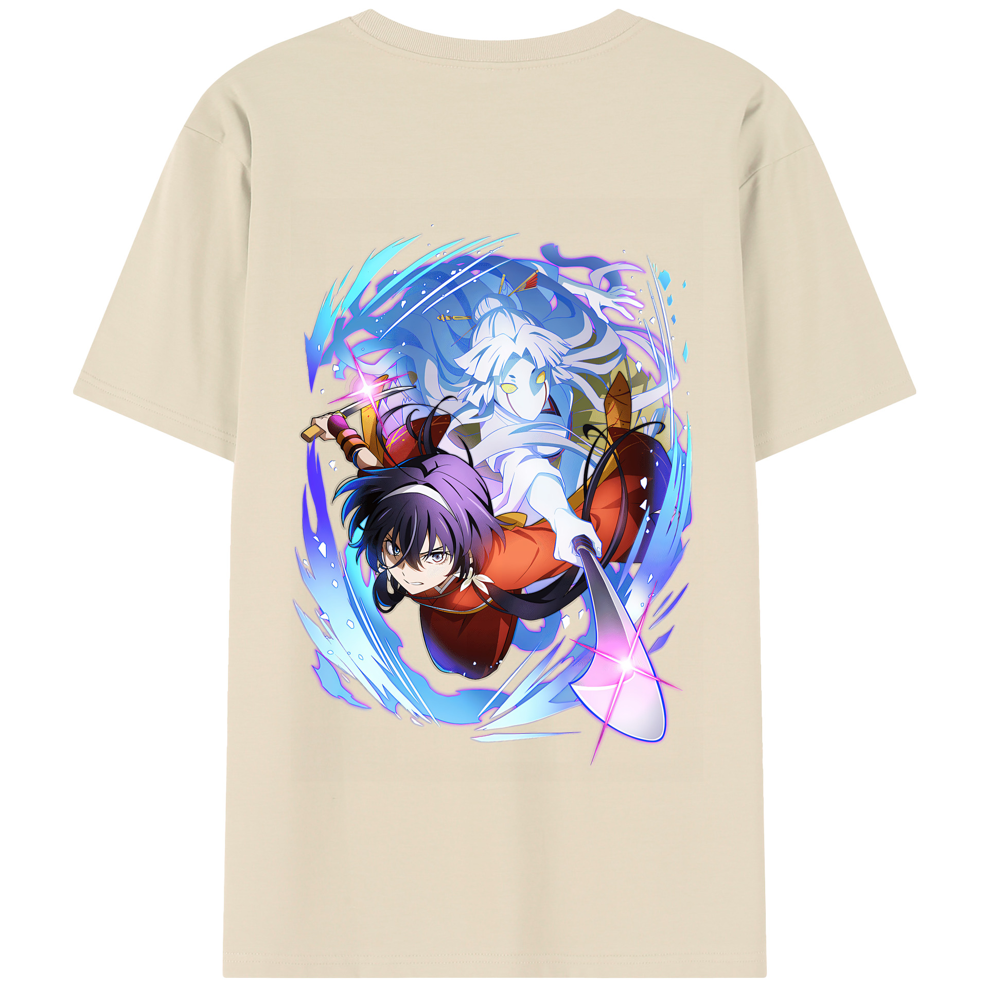 （画像用） 文豪ストレイドッグス Bungo Stray Dogs 綿100％半袖Tシャツ（背面プリント）