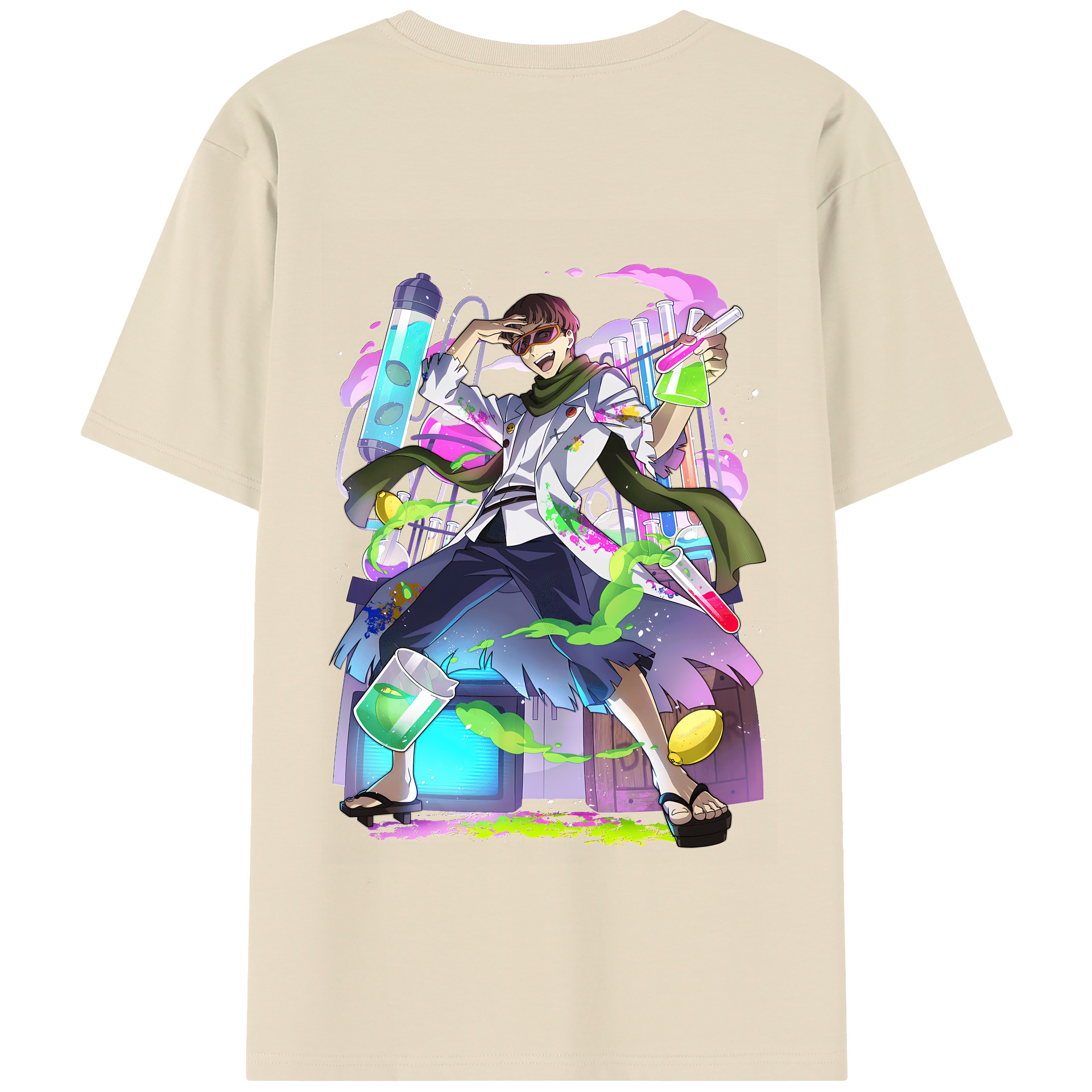 （画像用） 文豪ストレイドッグス Bungo Stray Dogs 綿100％半袖Tシャツ（背面プリント）