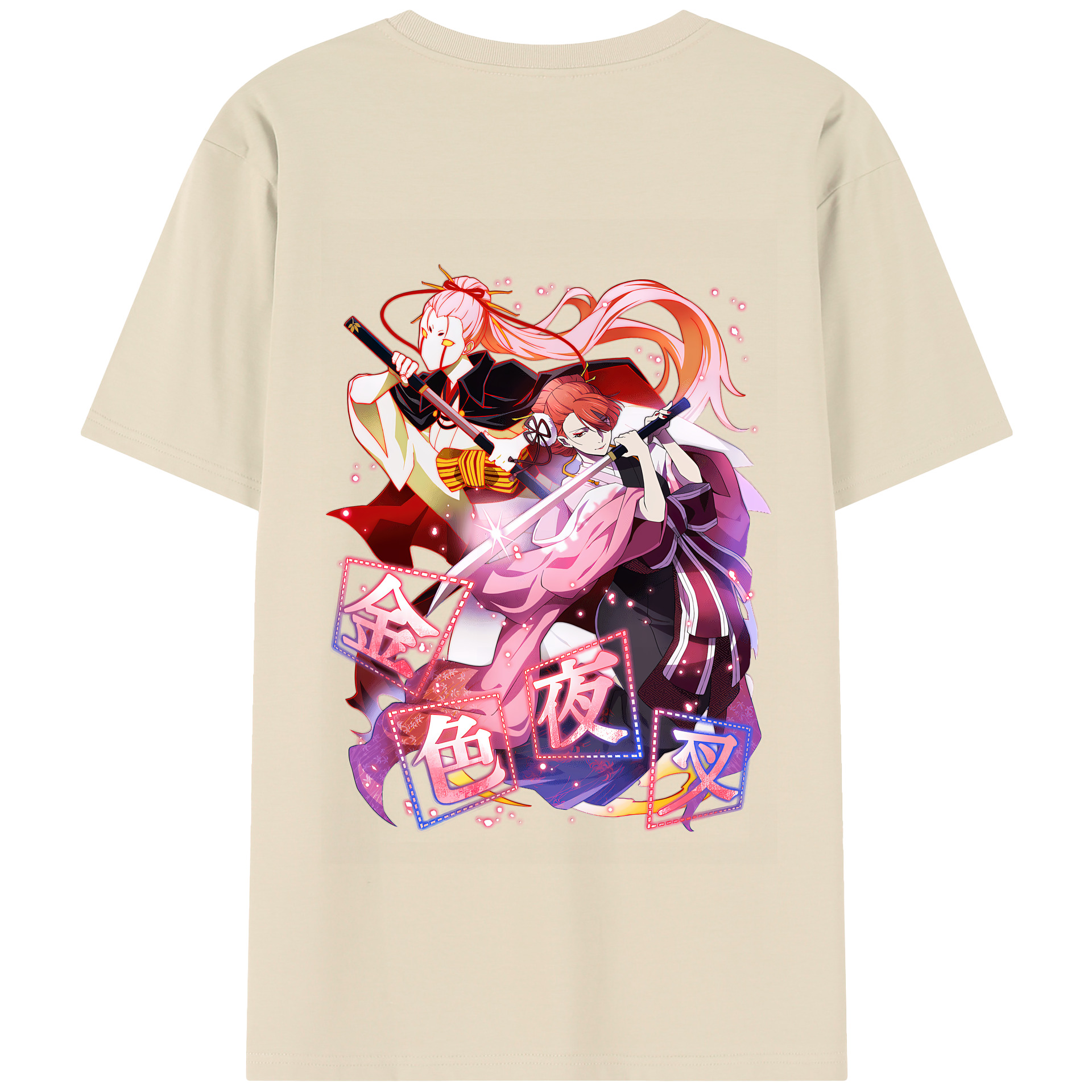 （画像用） 文豪ストレイドッグス Bungo Stray Dogs 綿100％半袖Tシャツ（背面プリント）