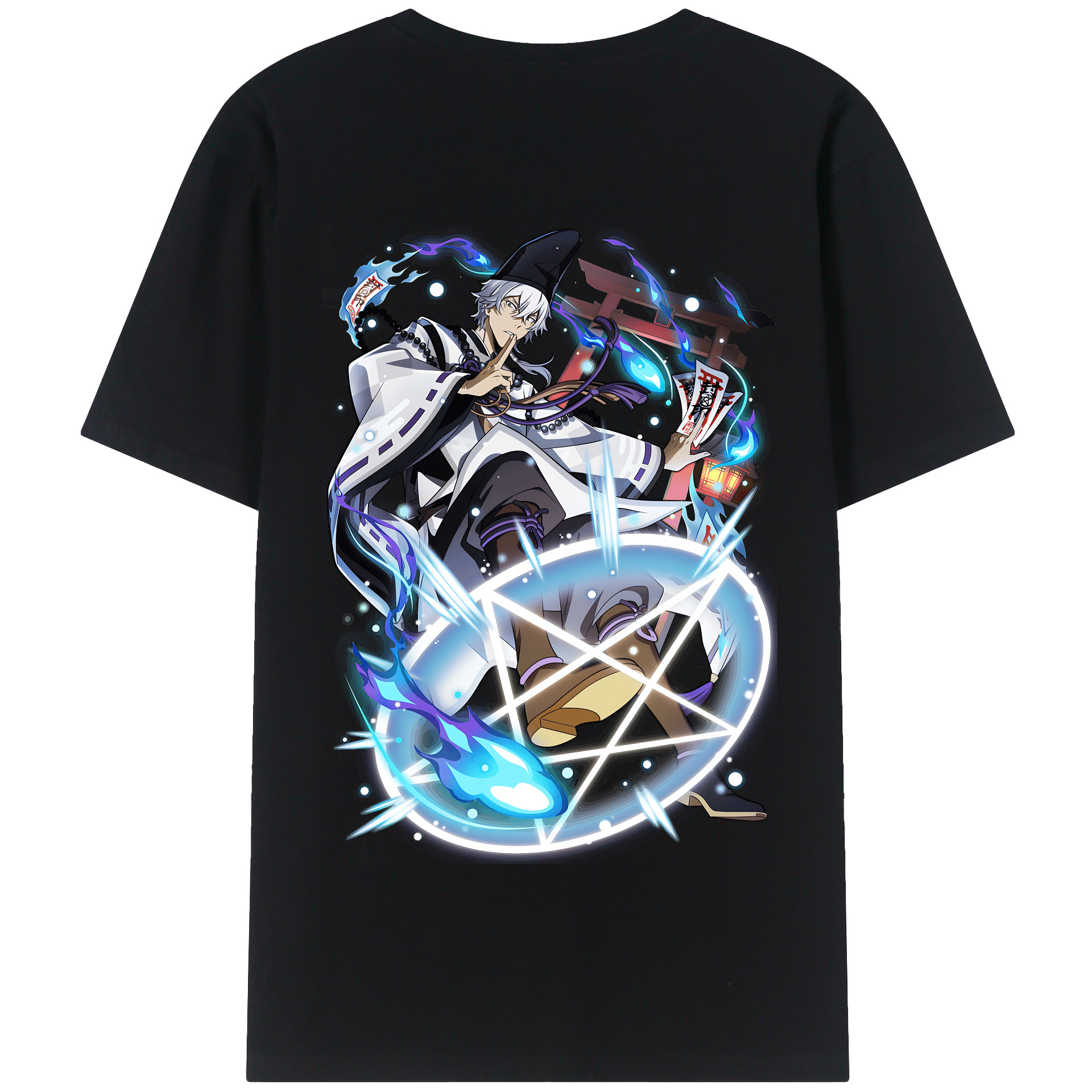 （画像用） 文豪ストレイドッグス Bungo Stray Dogs 綿100％半袖Tシャツ（背面プリント）