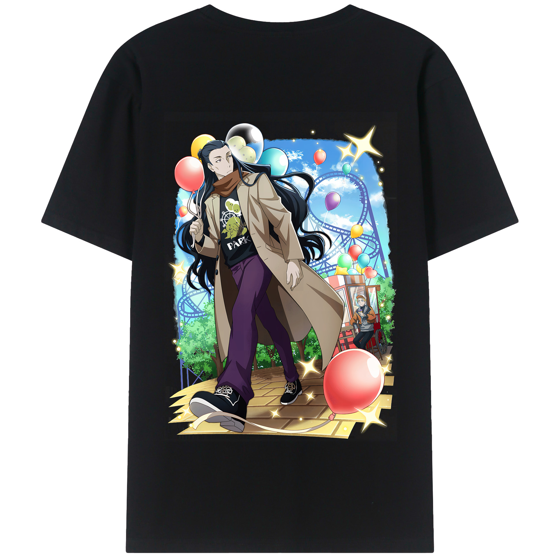 （画像用） 文豪ストレイドッグス Bungo Stray Dogs 綿100％半袖Tシャツ（背面プリント）