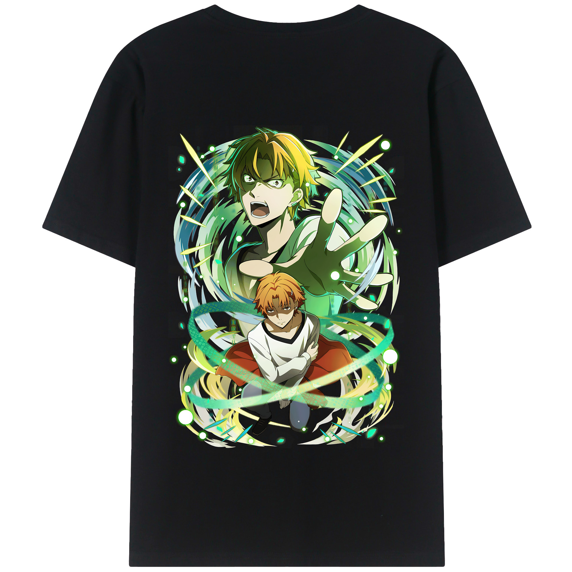 （画像用） 文豪ストレイドッグス Bungo Stray Dogs 綿100％半袖Tシャツ（背面プリント）