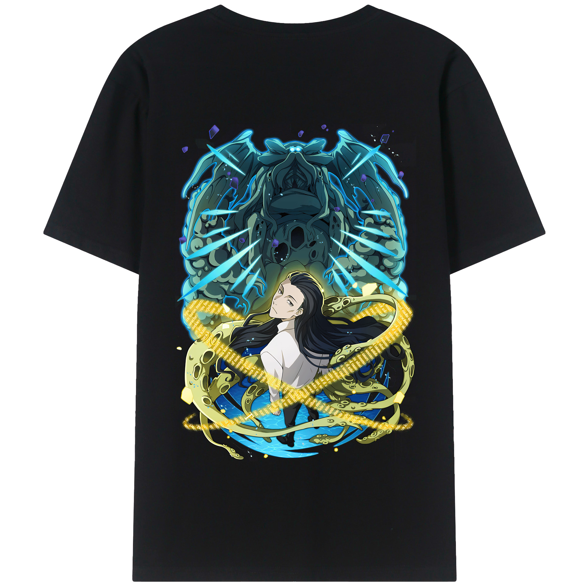 （画像用） 文豪ストレイドッグス Bungo Stray Dogs 綿100％半袖Tシャツ（背面プリント）