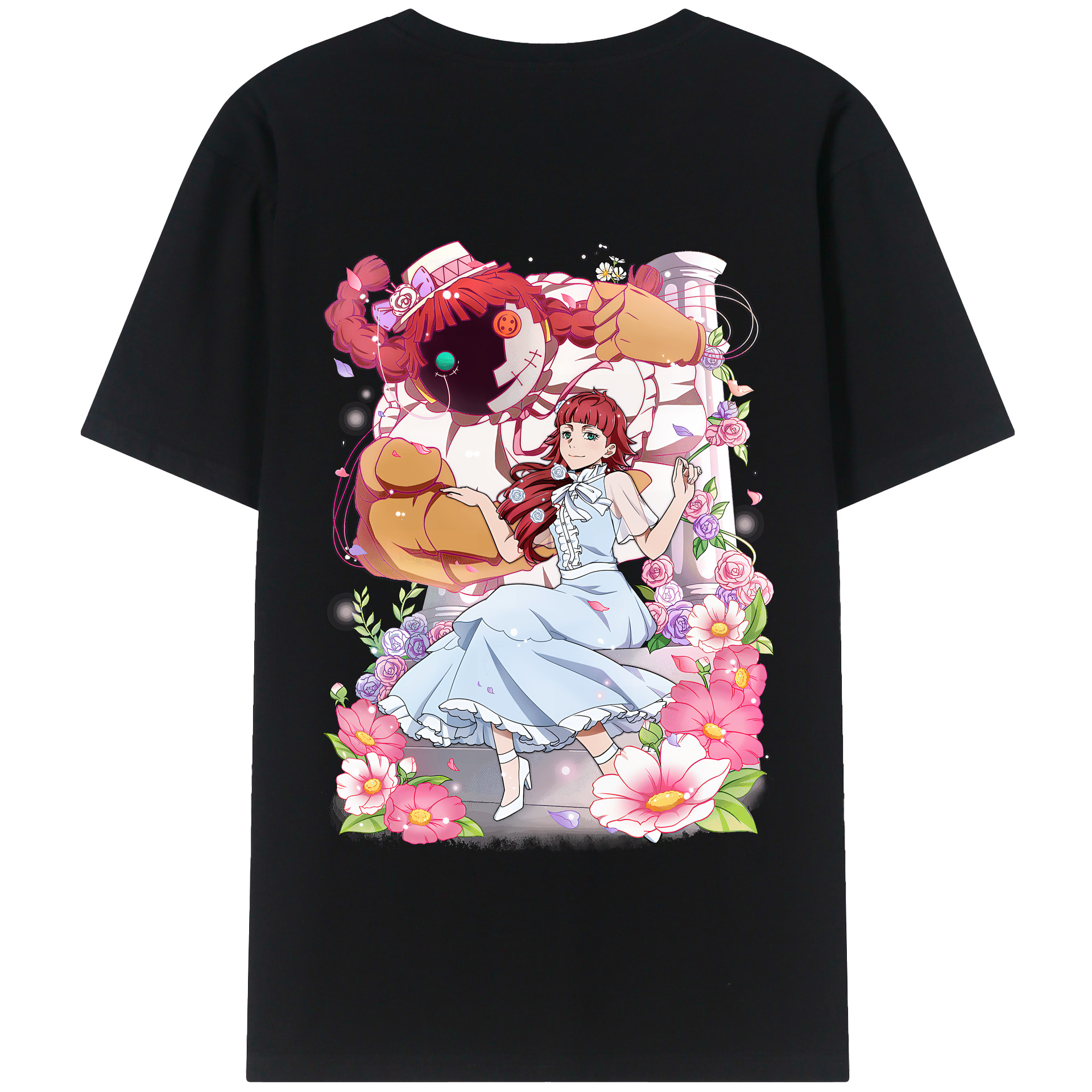 （画像用） 文豪ストレイドッグス Bungo Stray Dogs 綿100％半袖Tシャツ（背面プリント）