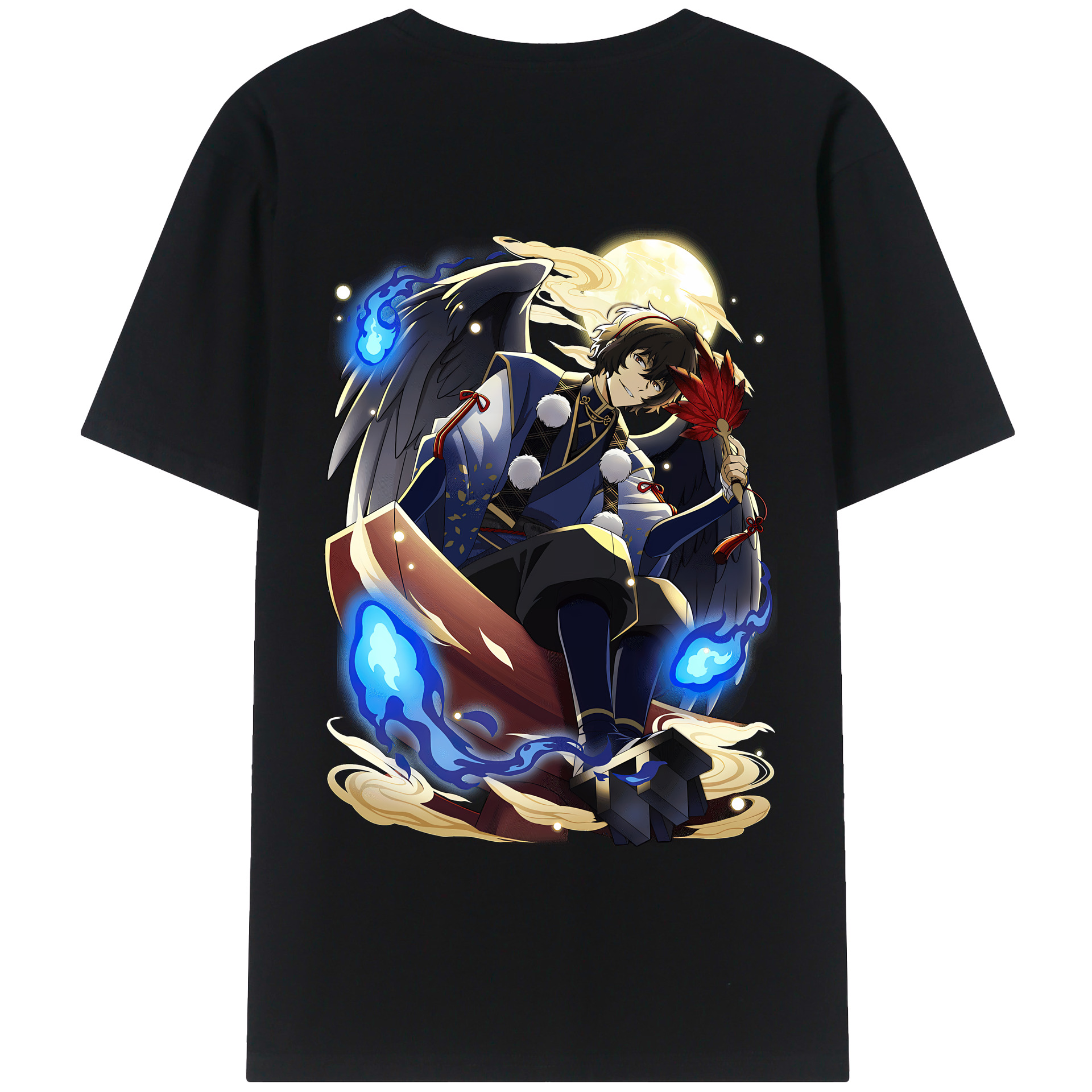（画像用） 文豪ストレイドッグス Bungo Stray Dogs 綿100％半袖Tシャツ（背面プリント）