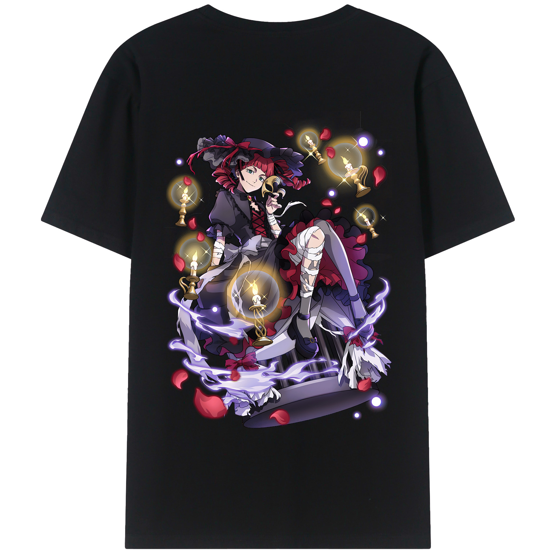 （画像用） 文豪ストレイドッグス Bungo Stray Dogs 綿100％半袖Tシャツ（背面プリント）