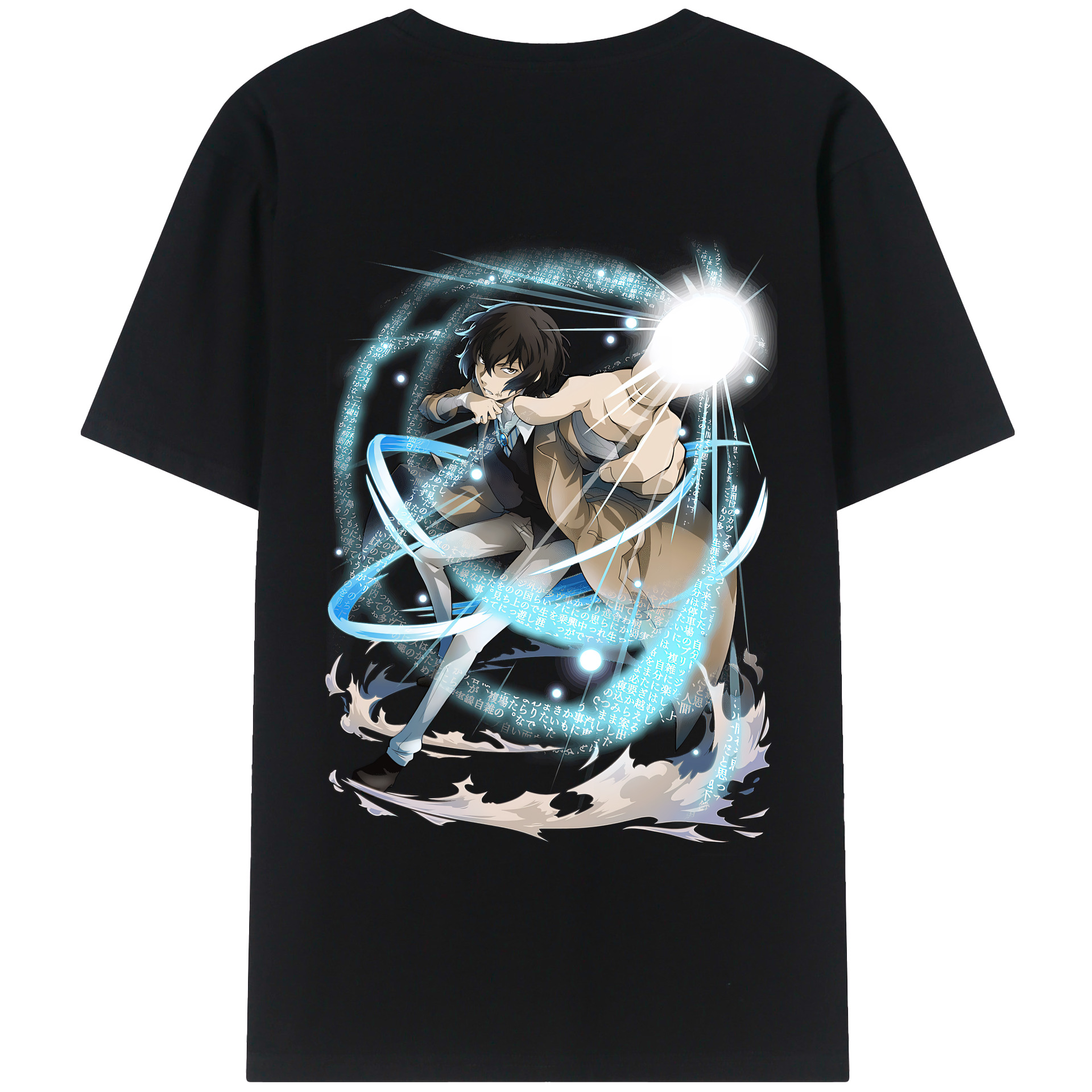 （画像用） 文豪ストレイドッグス Bungo Stray Dogs 綿100％半袖Tシャツ（背面プリント）