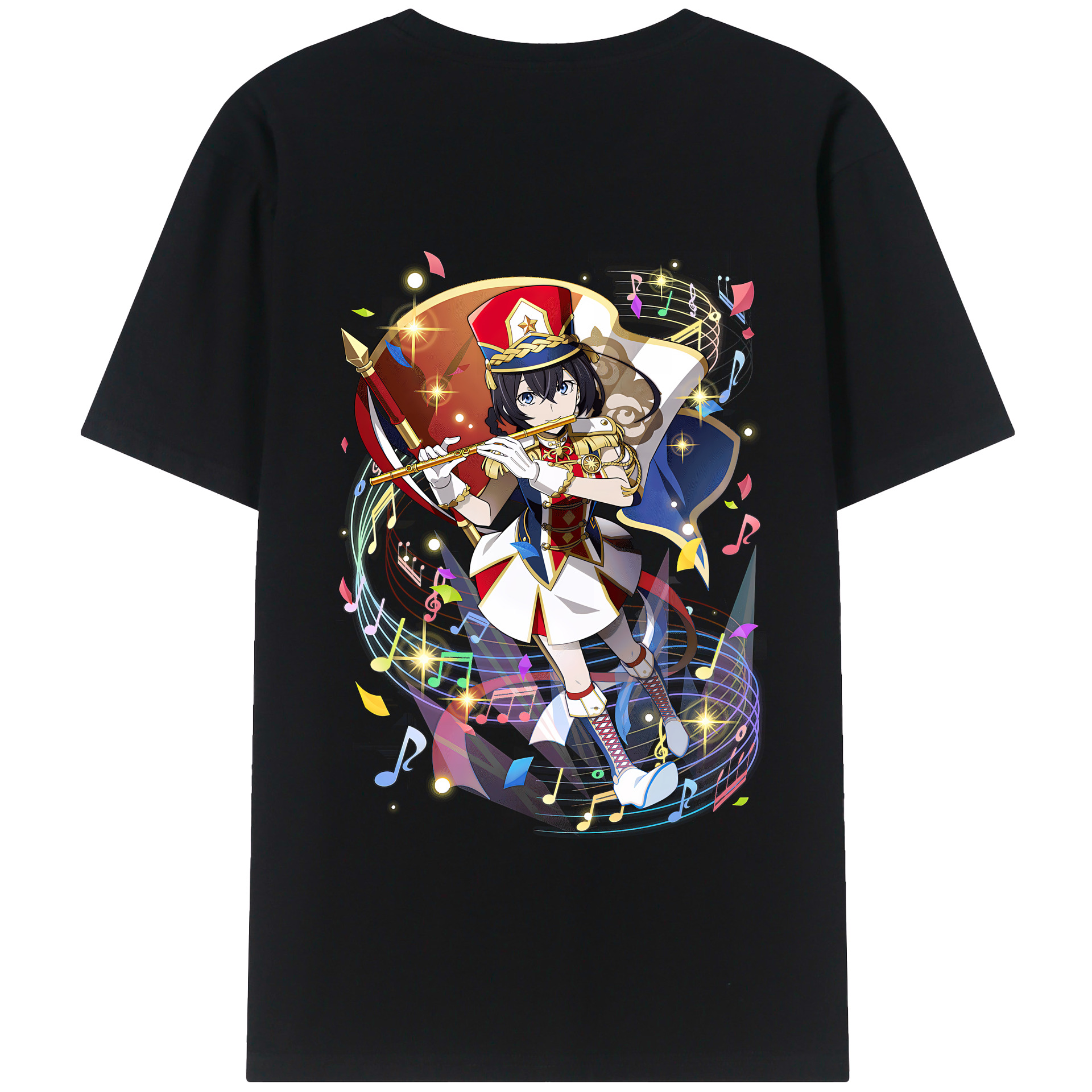 （画像用） 文豪ストレイドッグス Bungo Stray Dogs 綿100％半袖Tシャツ（背面プリント）