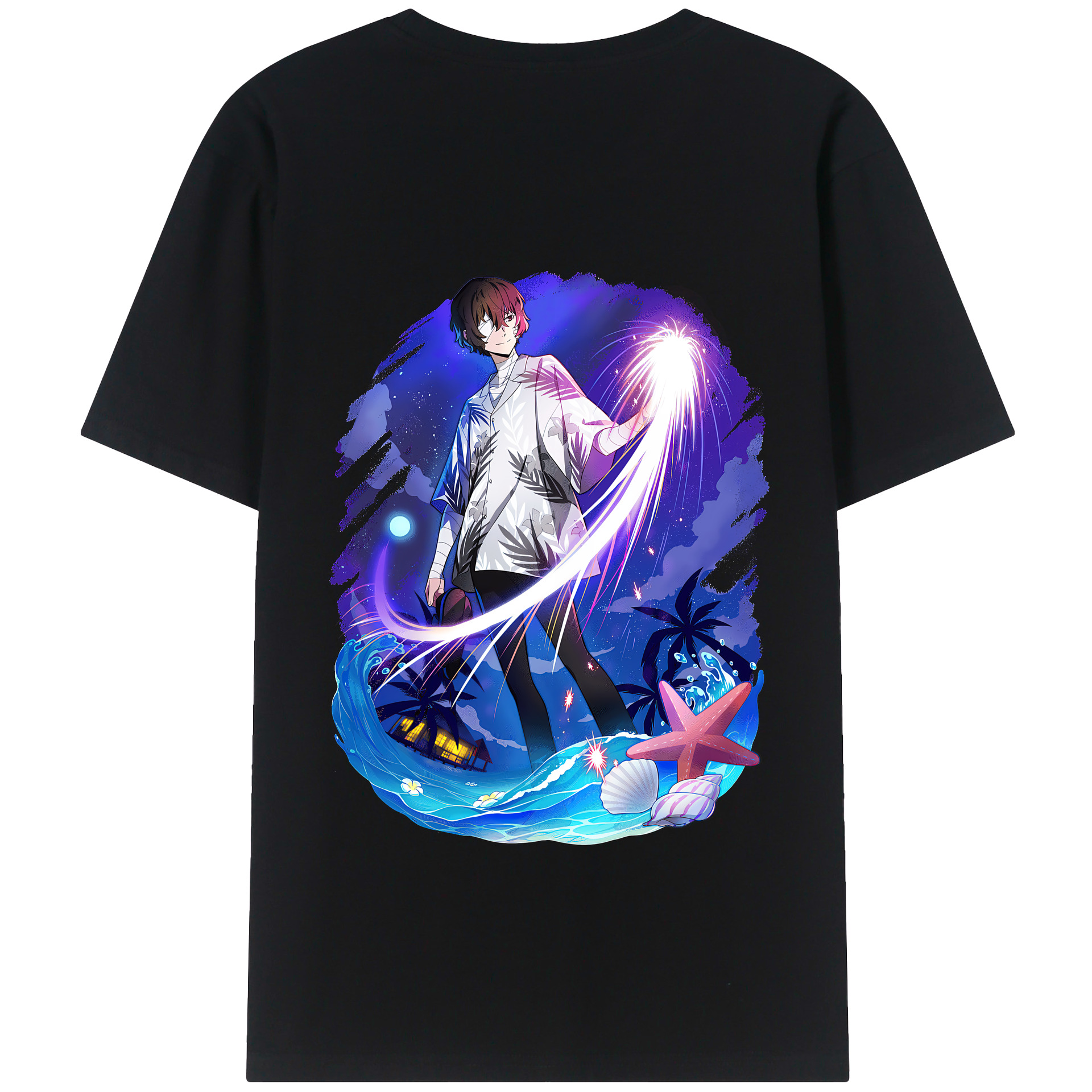 （画像用） 文豪ストレイドッグス Bungo Stray Dogs 綿100％半袖Tシャツ（背面プリント）