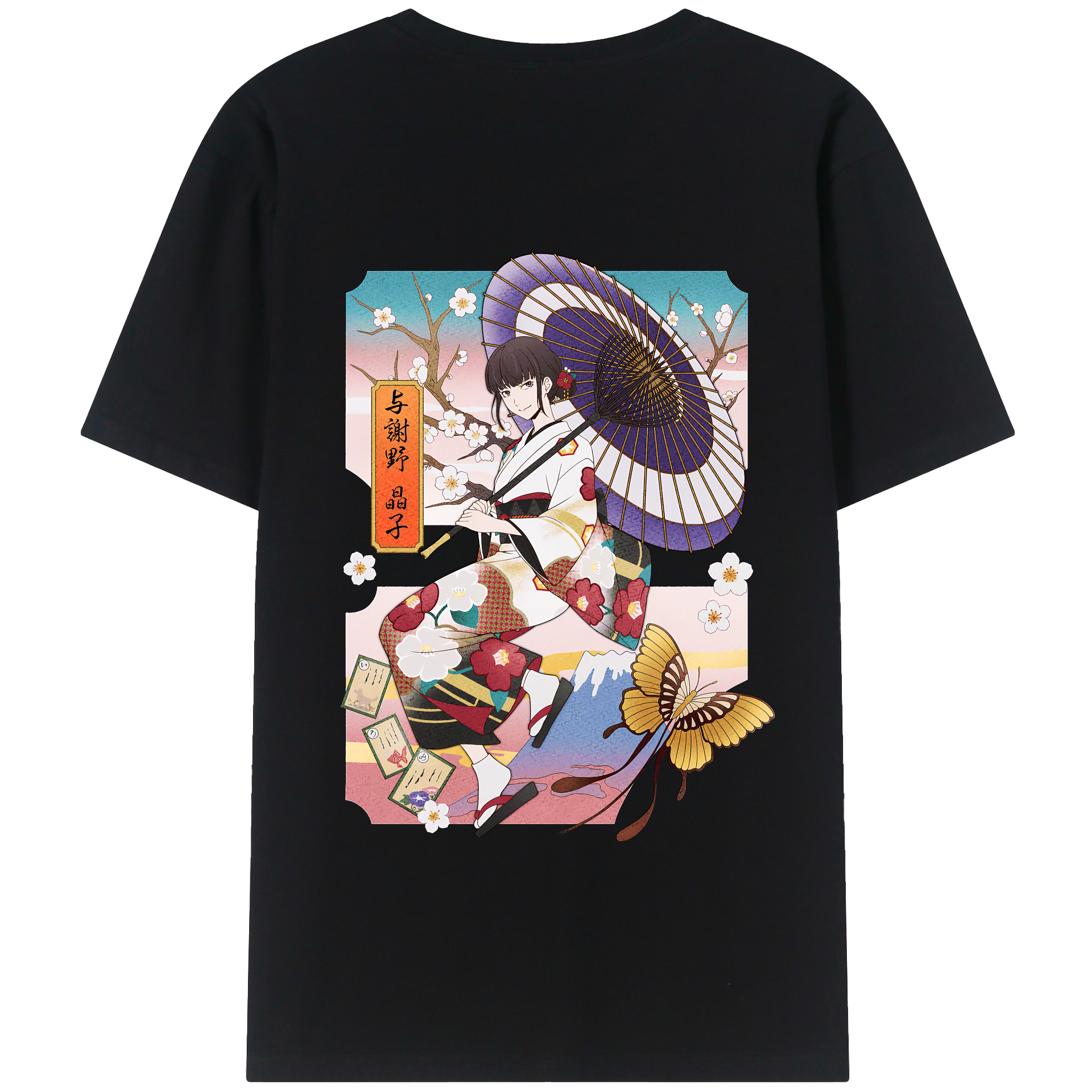 （画像用） 文豪ストレイドッグス Bungo Stray Dogs 綿100％半袖Tシャツ（背面プリント）