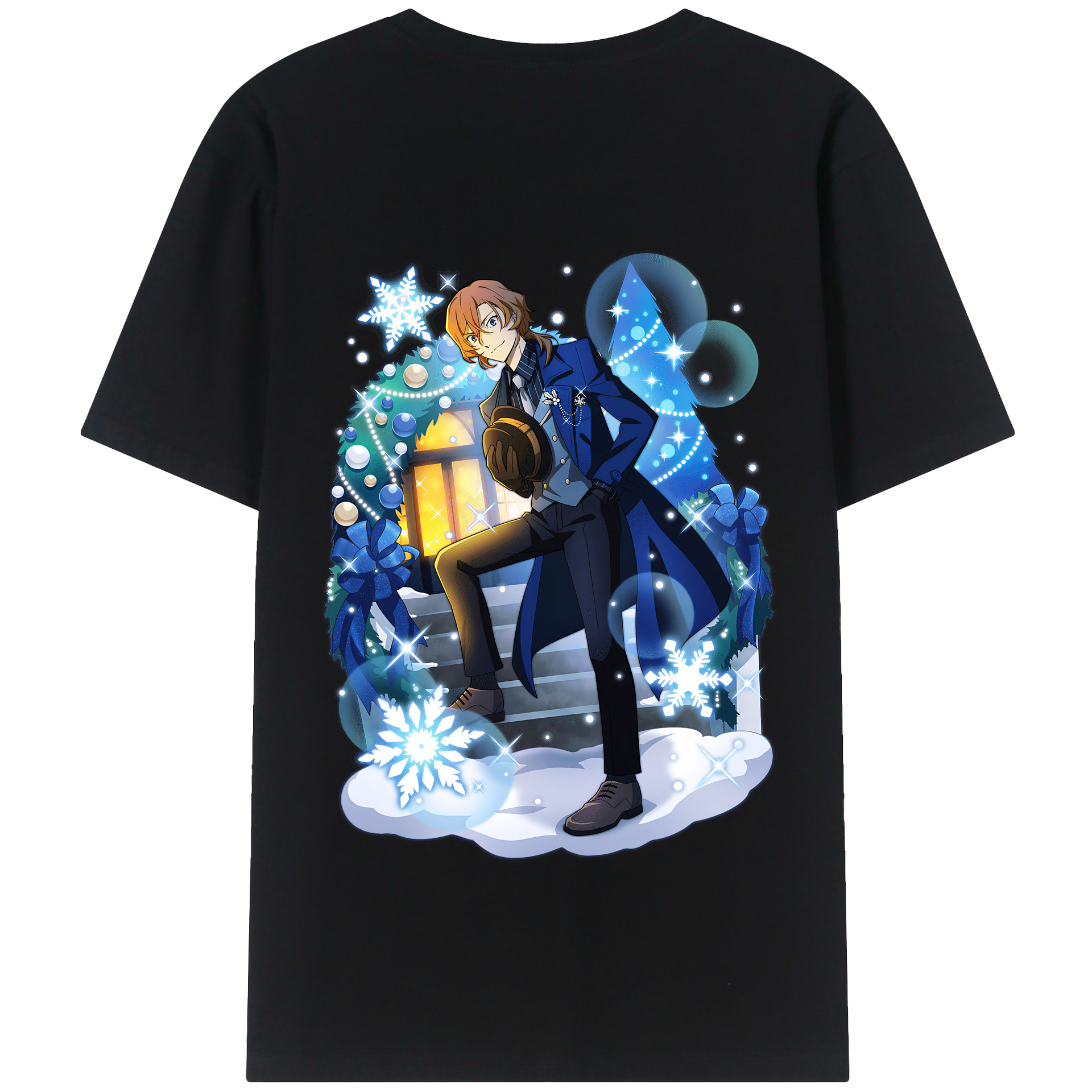 （画像用） 文豪ストレイドッグス Bungo Stray Dogs 綿100％半袖Tシャツ（背面プリント）