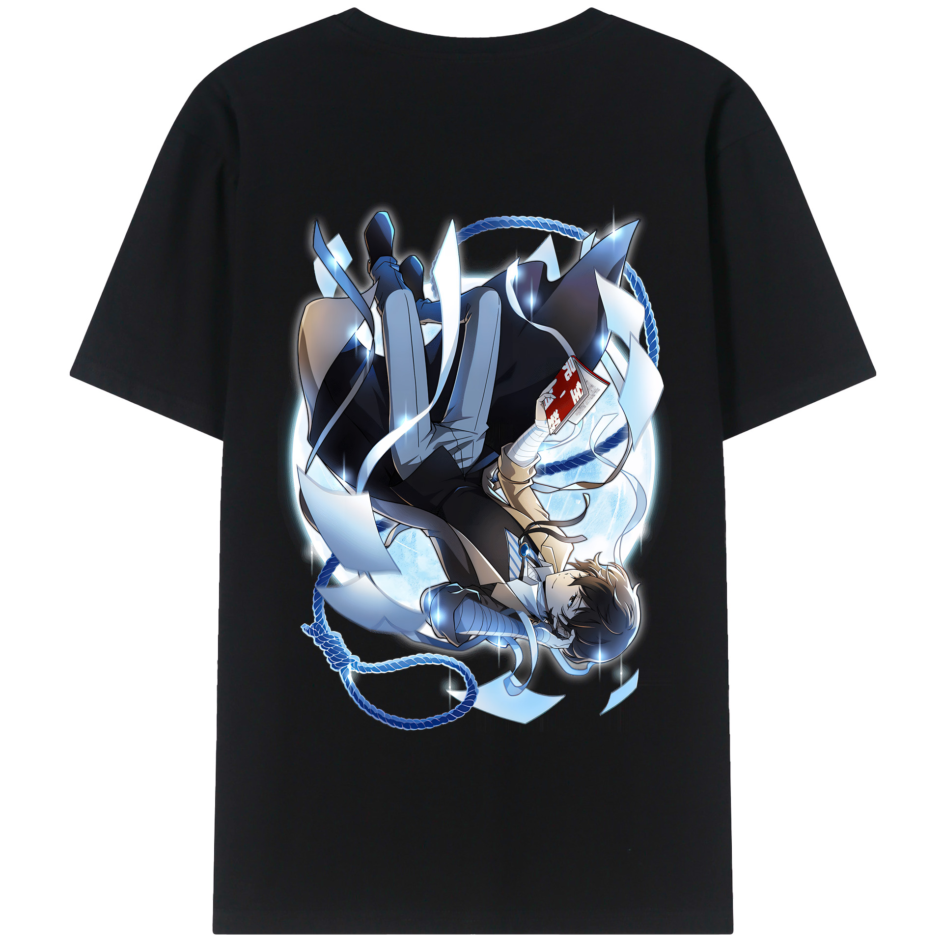 （画像用） 文豪ストレイドッグス Bungo Stray Dogs 綿100％半袖Tシャツ（背面プリント）