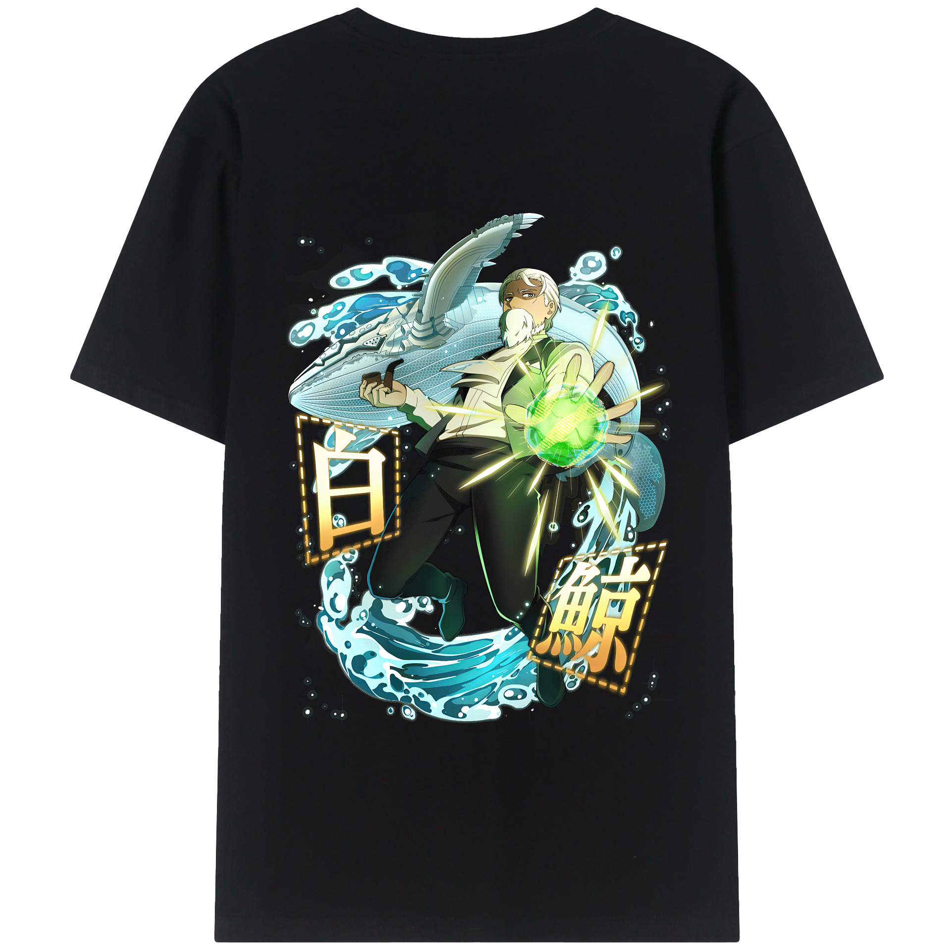 （画像用） 文豪ストレイドッグス Bungo Stray Dogs 綿100％半袖Tシャツ（背面プリント）