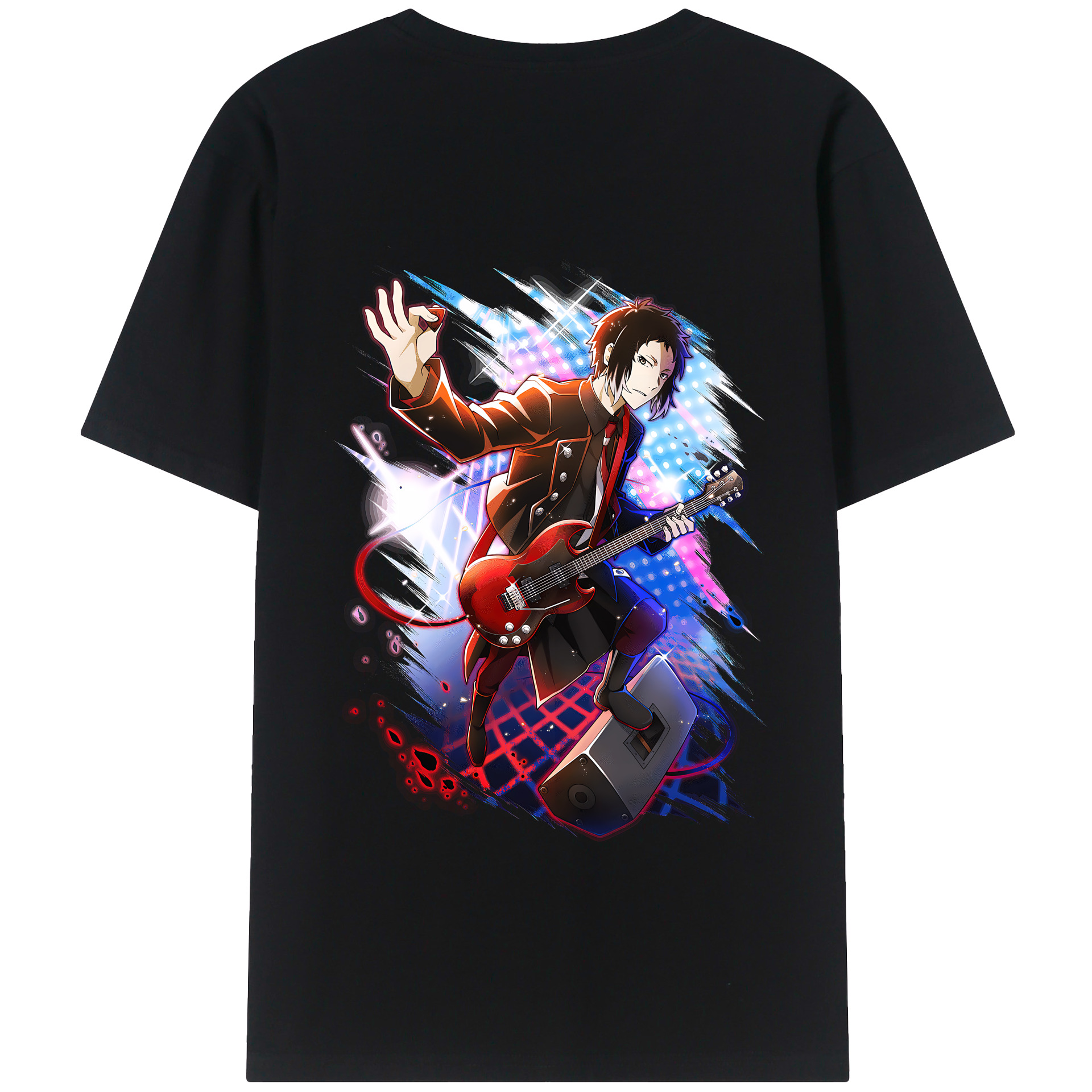 （画像用） 文豪ストレイドッグス Bungo Stray Dogs 綿100％半袖Tシャツ（背面プリント）