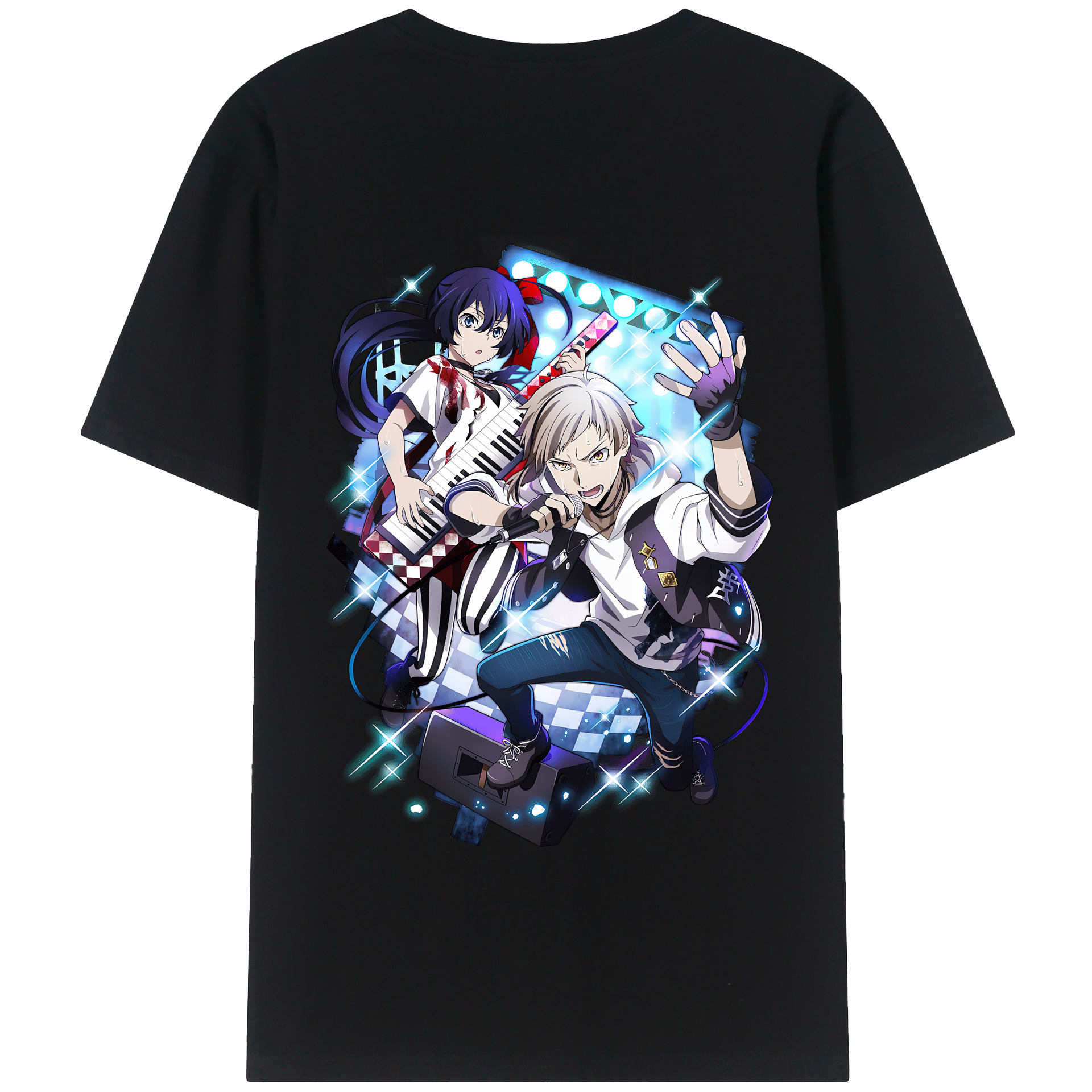 （画像用） 文豪ストレイドッグス Bungo Stray Dogs 綿100％半袖Tシャツ（背面プリント）