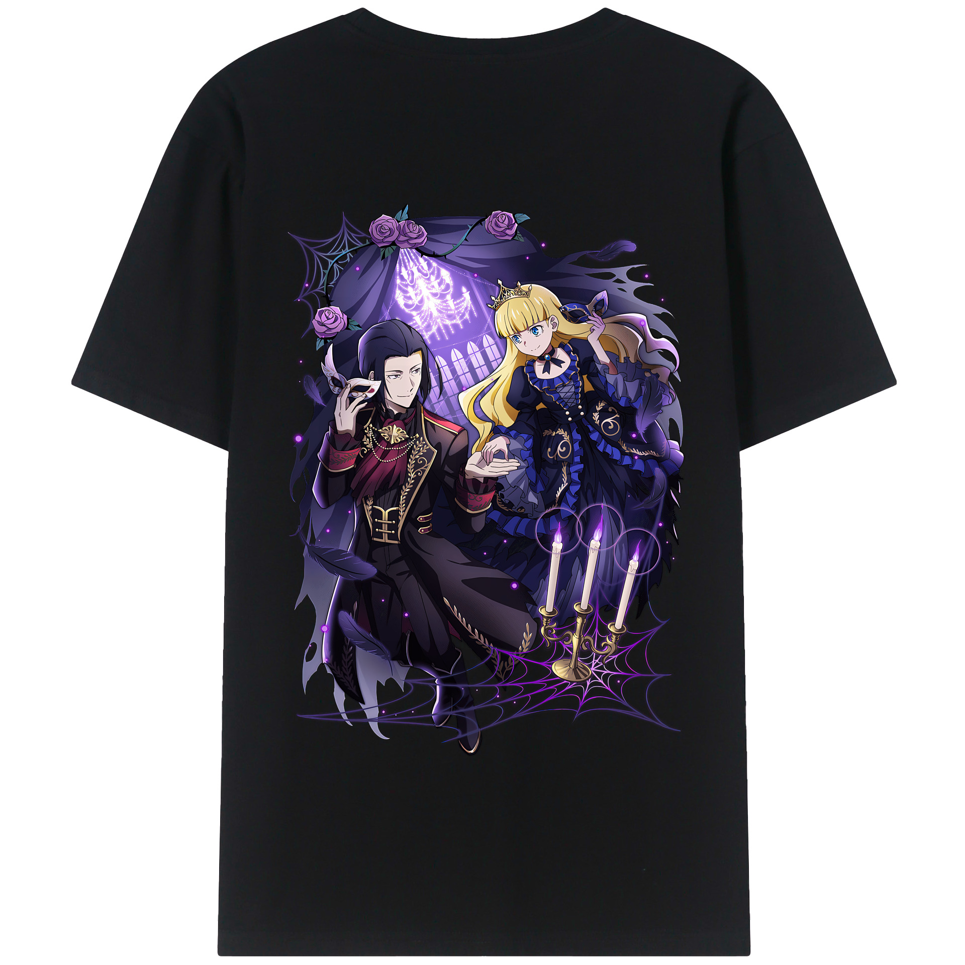 （画像用） 文豪ストレイドッグス Bungo Stray Dogs 綿100％半袖Tシャツ（背面プリント）
