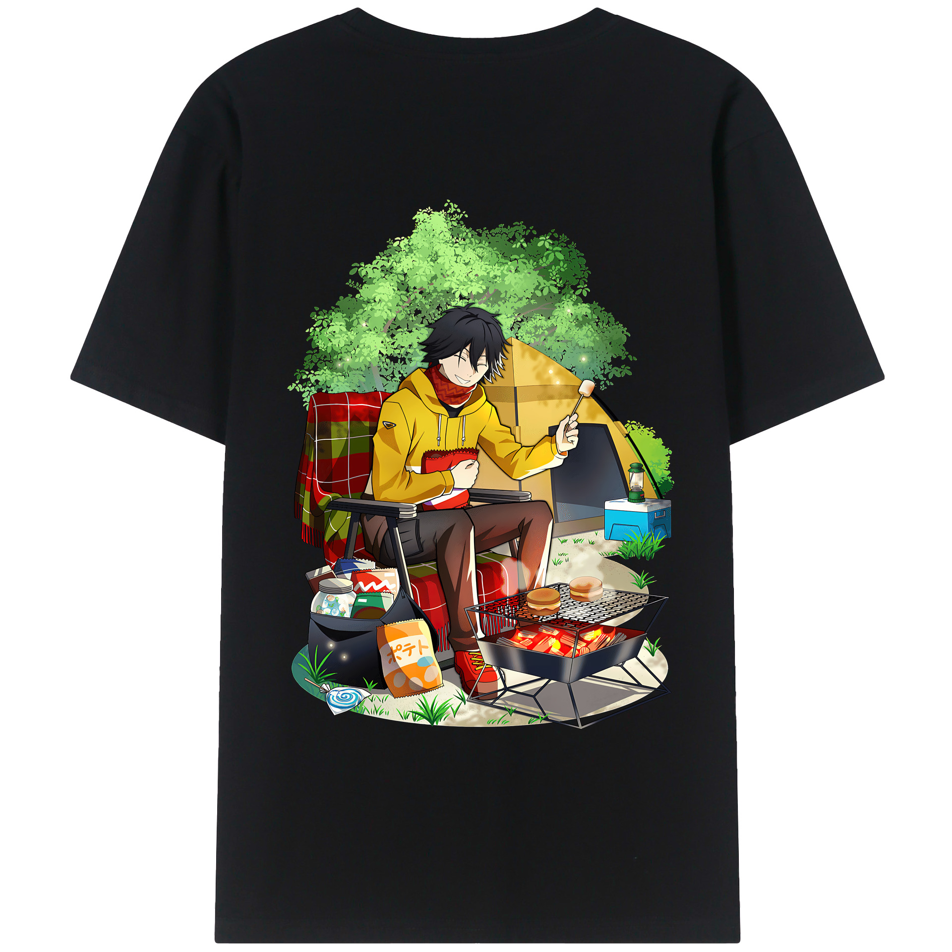 （画像用） 文豪ストレイドッグス Bungo Stray Dogs 綿100％半袖Tシャツ（背面プリント）