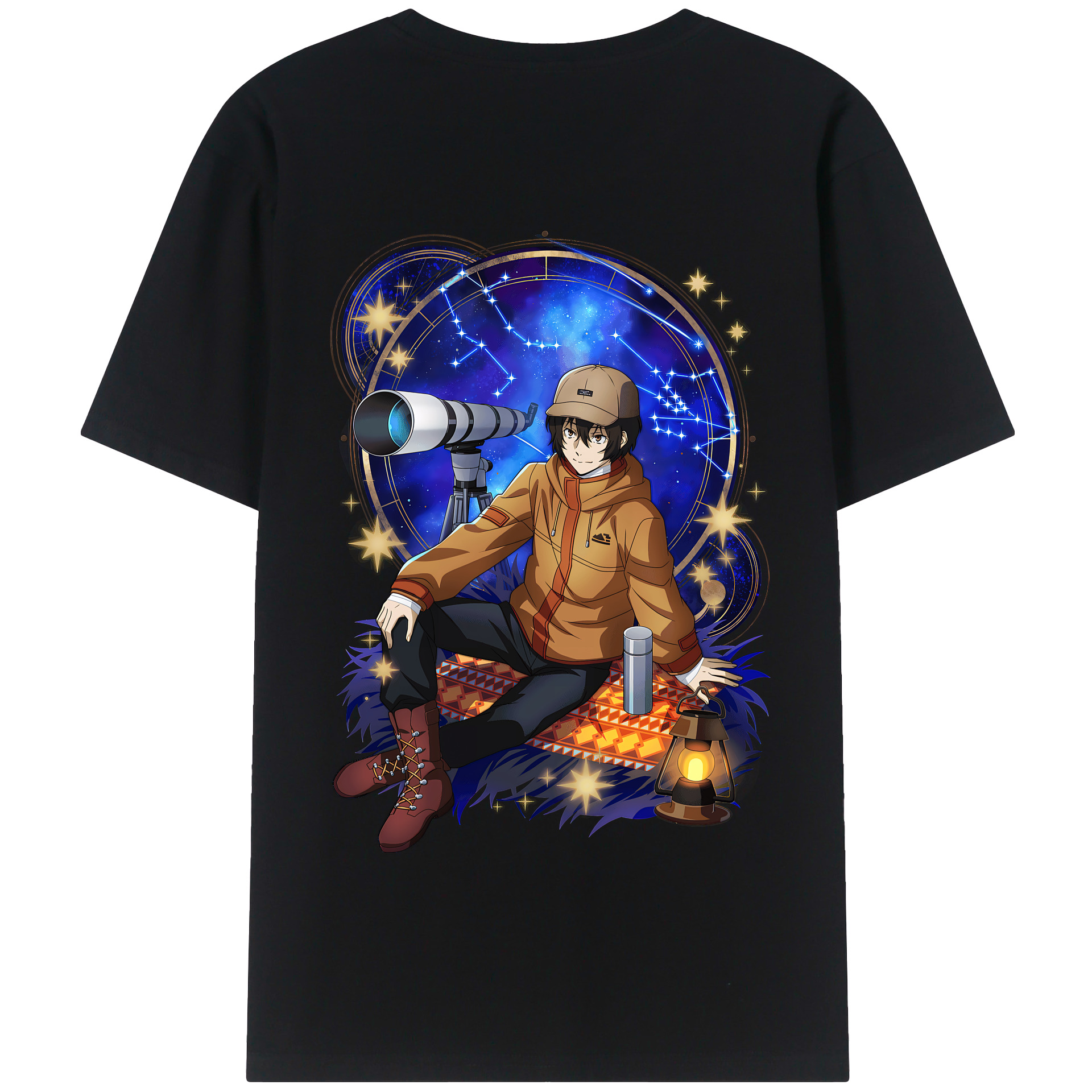 （画像用） 文豪ストレイドッグス Bungo Stray Dogs 綿100％半袖Tシャツ（背面プリント）