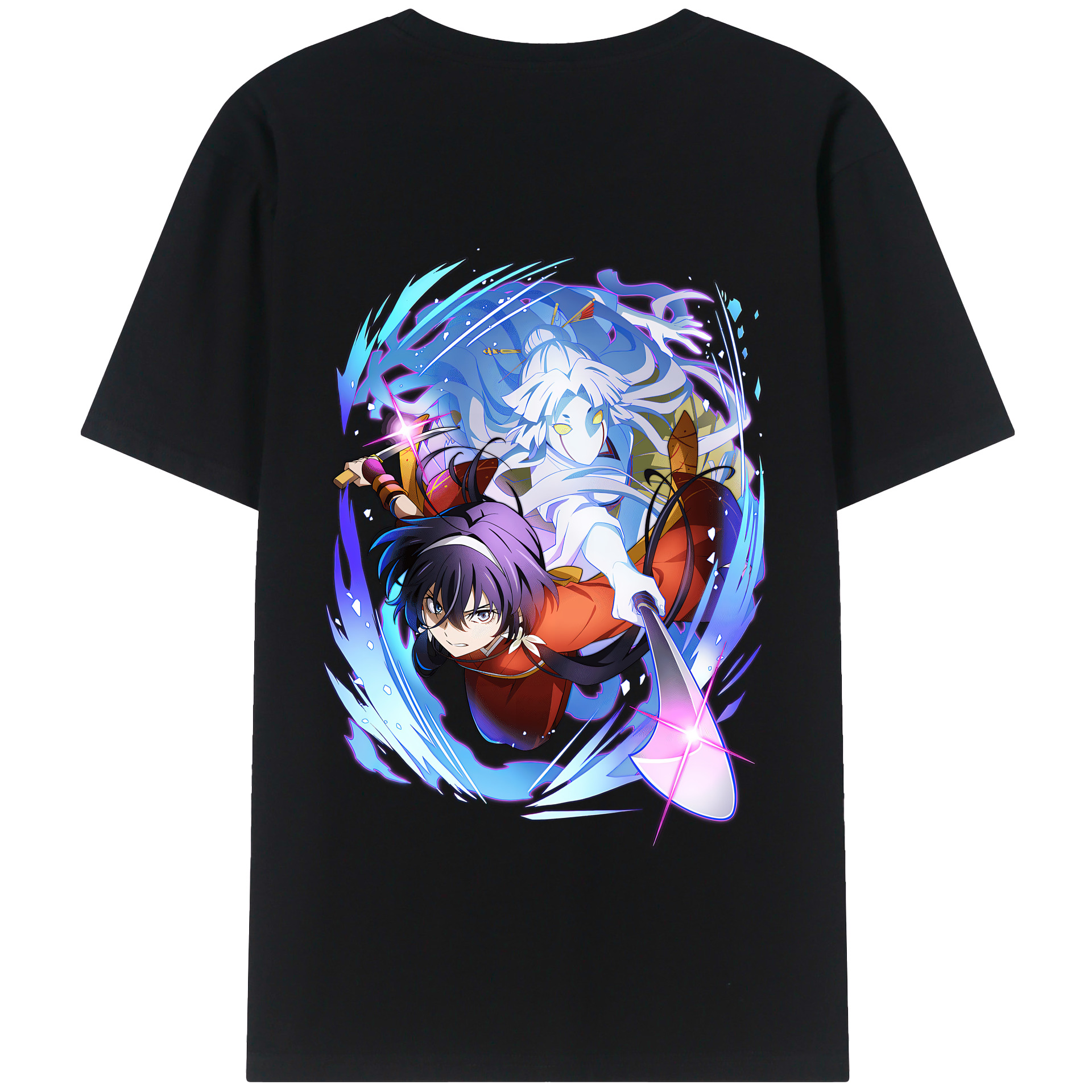 （画像用） 文豪ストレイドッグス Bungo Stray Dogs 綿100％半袖Tシャツ（背面プリント）