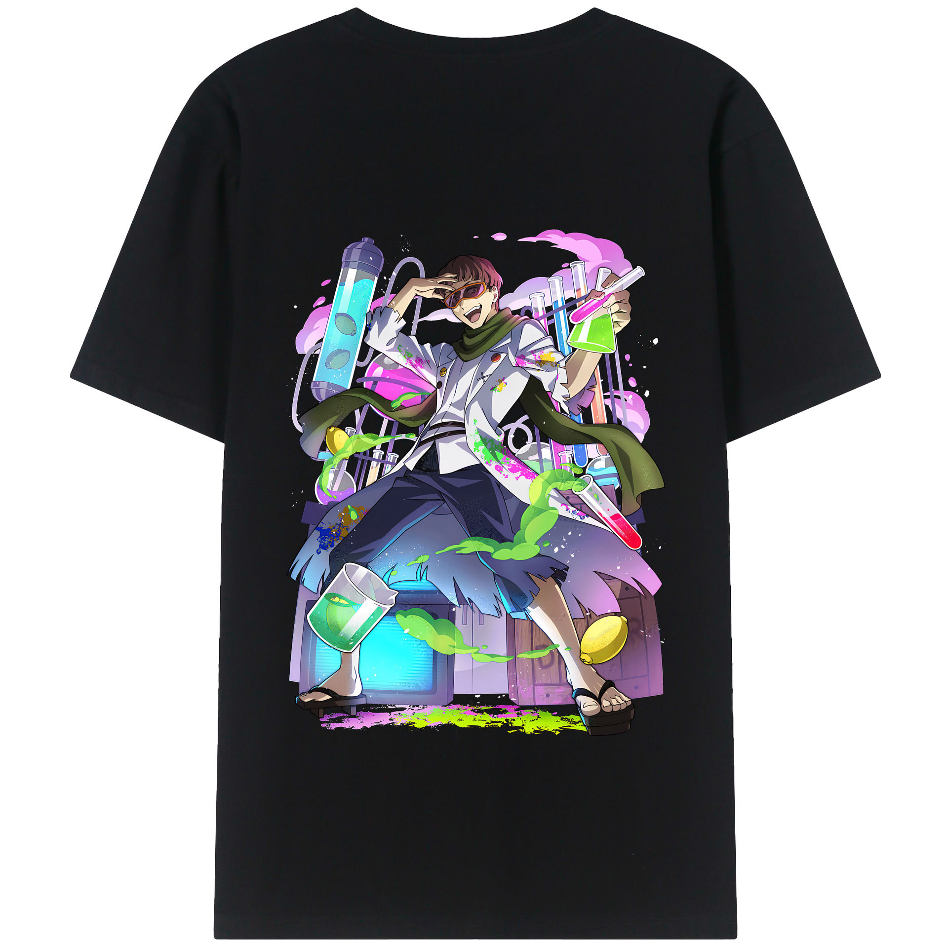 （画像用） 文豪ストレイドッグス Bungo Stray Dogs 綿100％半袖Tシャツ（背面プリント）
