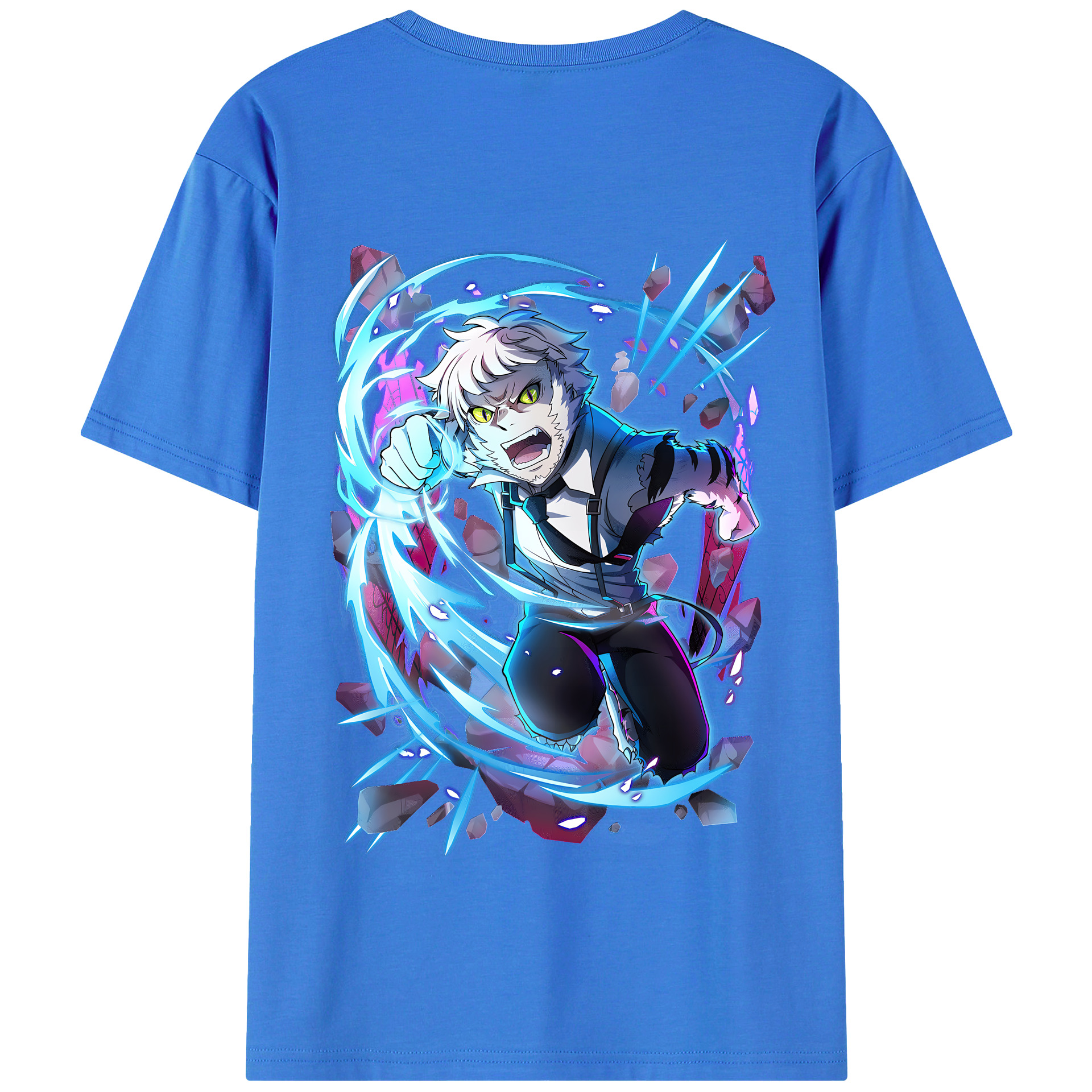 （画像用） 文豪ストレイドッグス Bungo Stray Dogs 綿100％半袖Tシャツ（背面プリント）